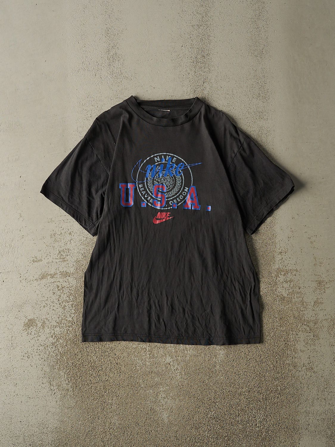 Vintage 90s Black Nike Team USA Tee (S/M)