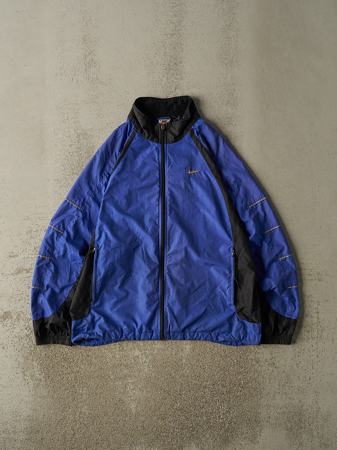 Vintage 90s Blue Nike Zip Up Windbreaker Jacket (M/L)