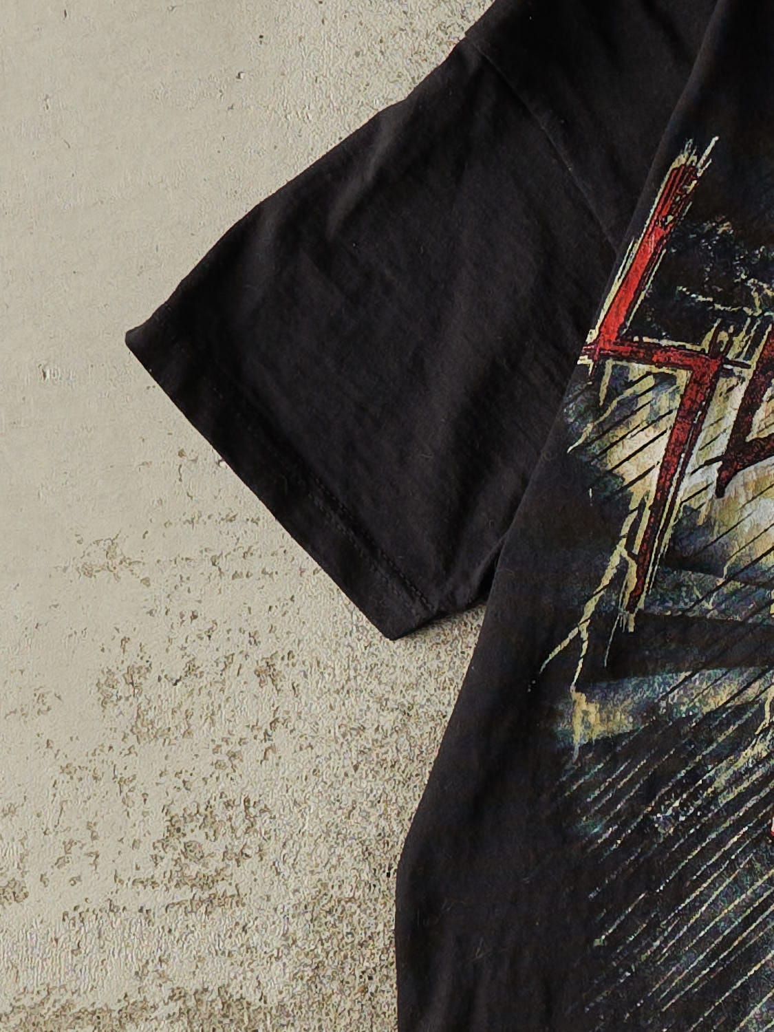Vintage Y2K Black Slayer "World Painted Blood" Tee (XS/S)