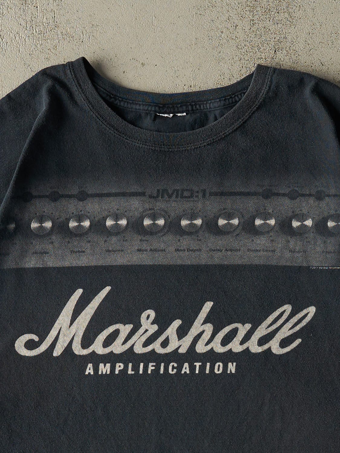Vintage Y2K Faded Black Marshall Amplifiers Tee (XXL)