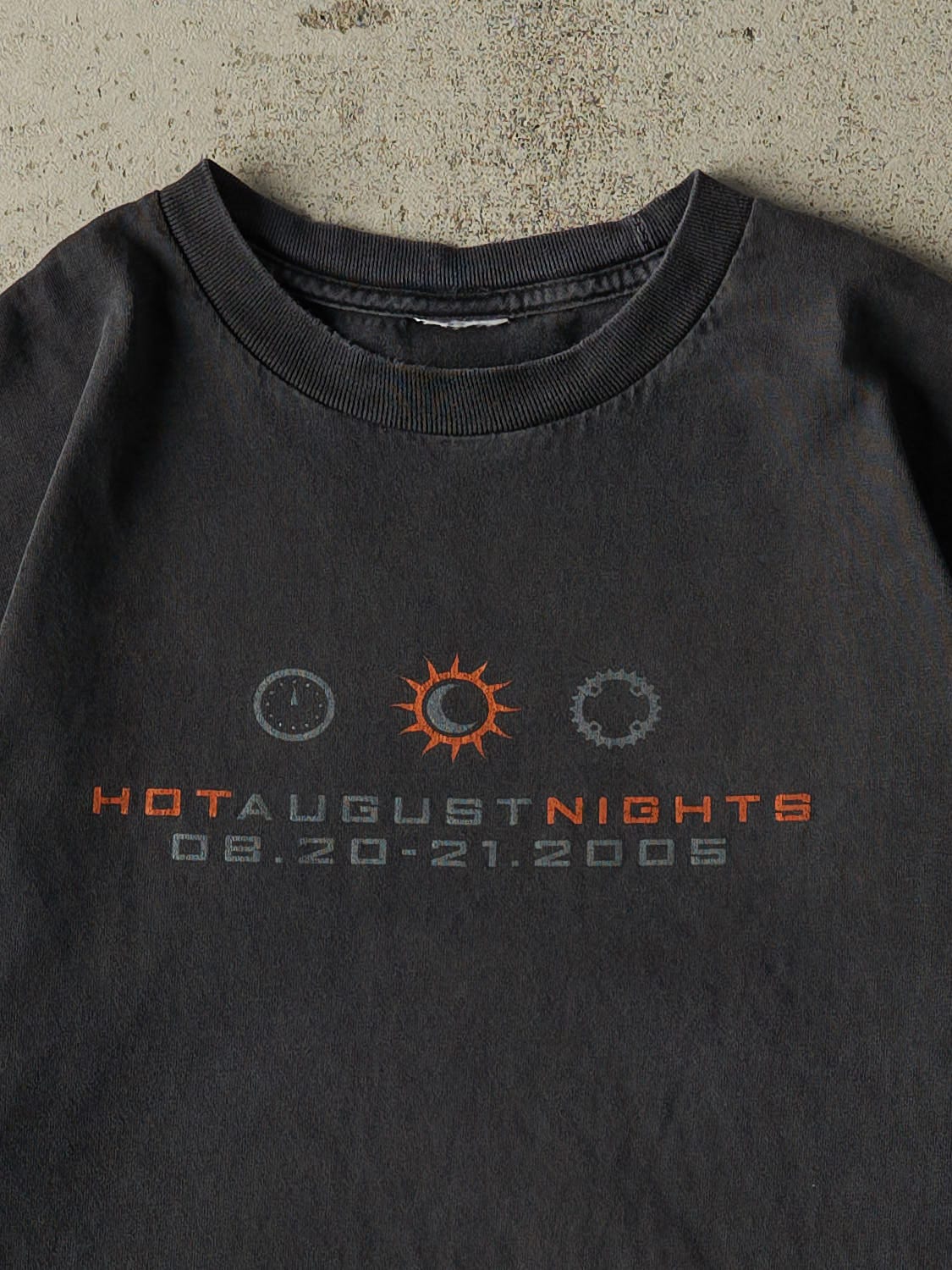 Vintage 05' Faded Black Hot August Nights Tee (M)