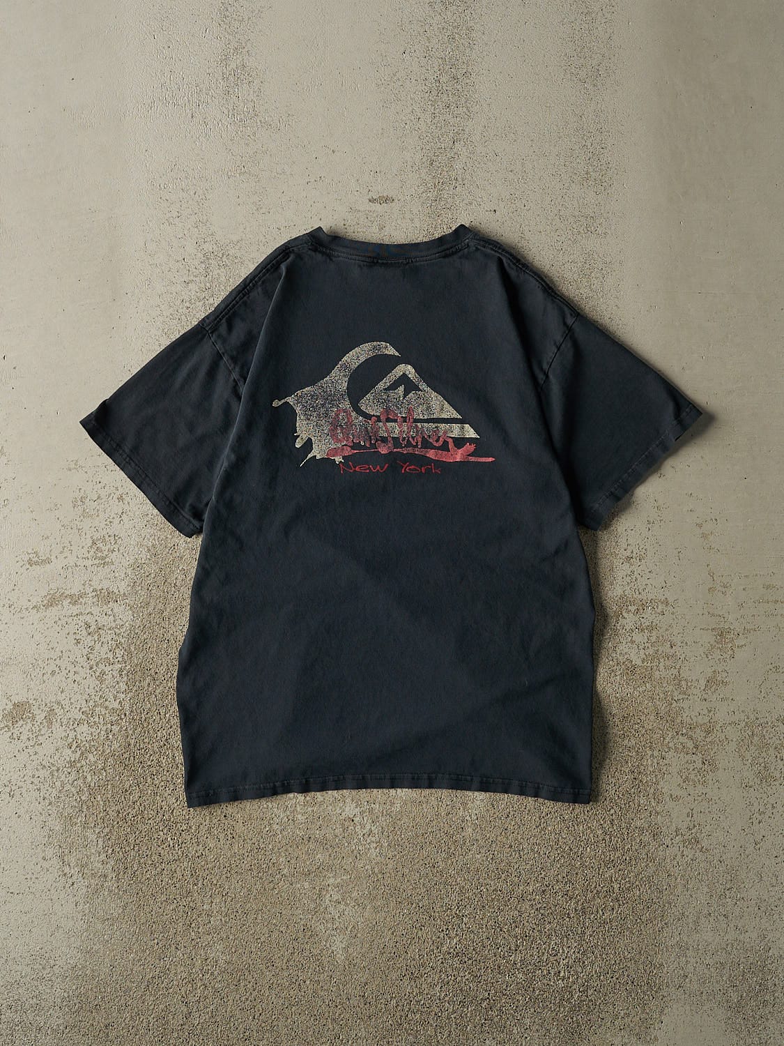 Vintage Y2K Navy Blue Quiksilver New York Tee (M)