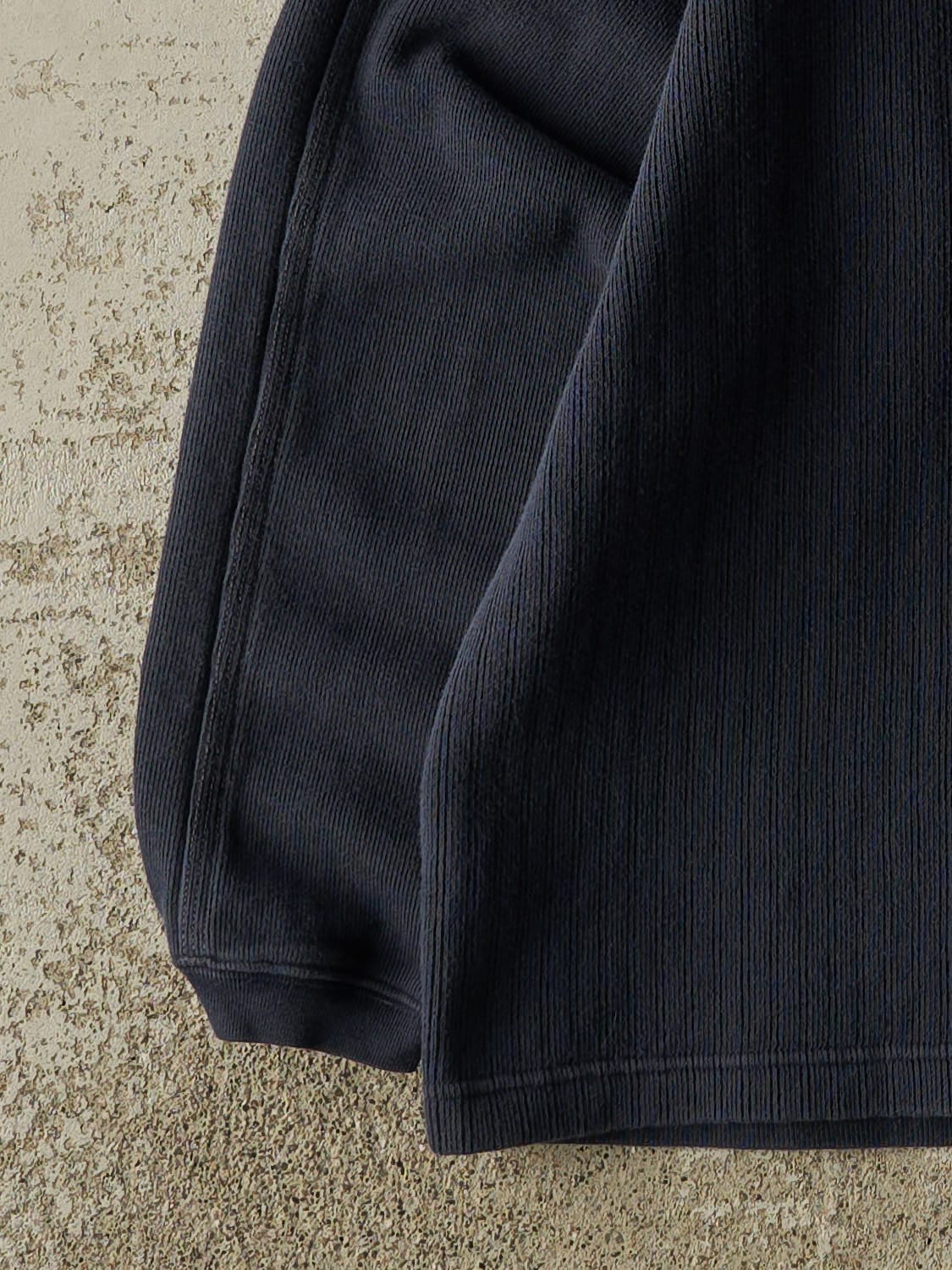 Vintage Y2K Navy Blue Point Zero Striped Long Sleeve (L)