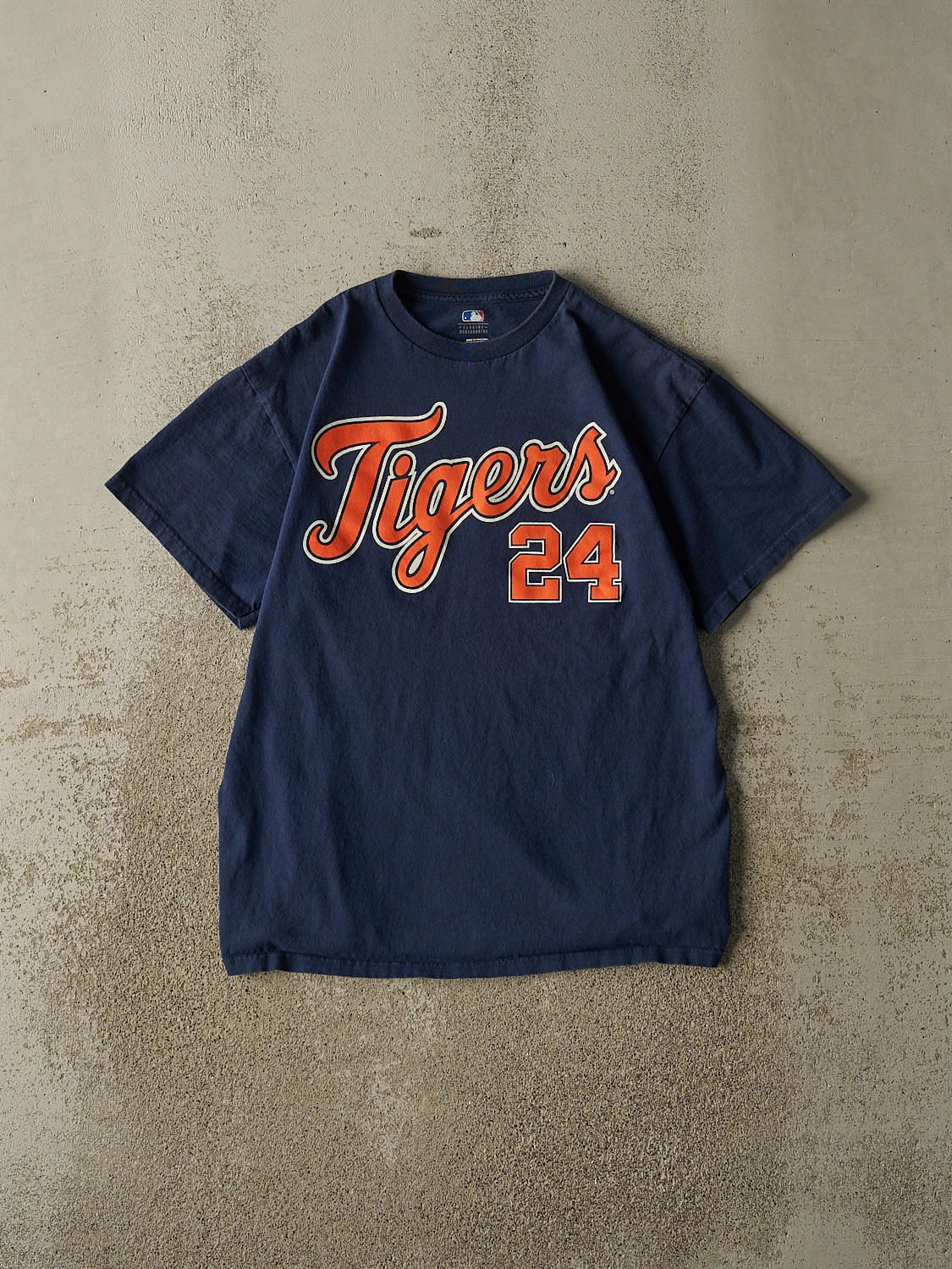 Vintage Y2K Navy Blue Detroit Tigers #24 Miguel Cabrera Tee (M/L)