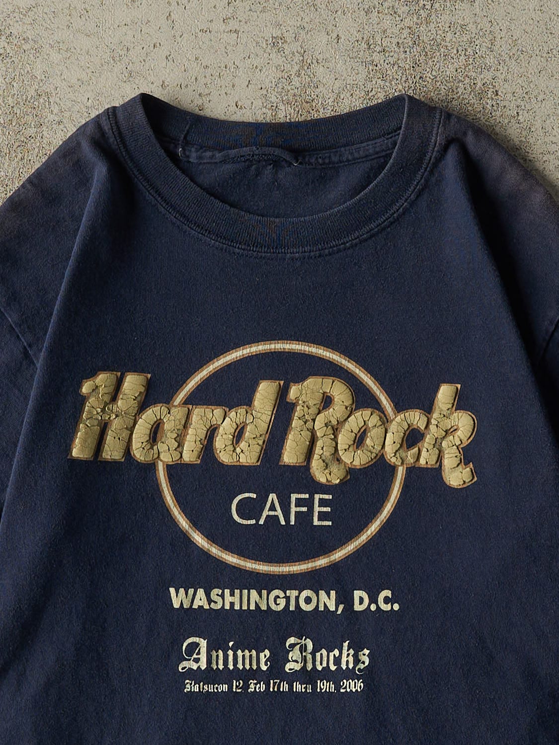 Vintage 06' Navy Blue Hard Rock Cafe Washington Tee (XS/S)