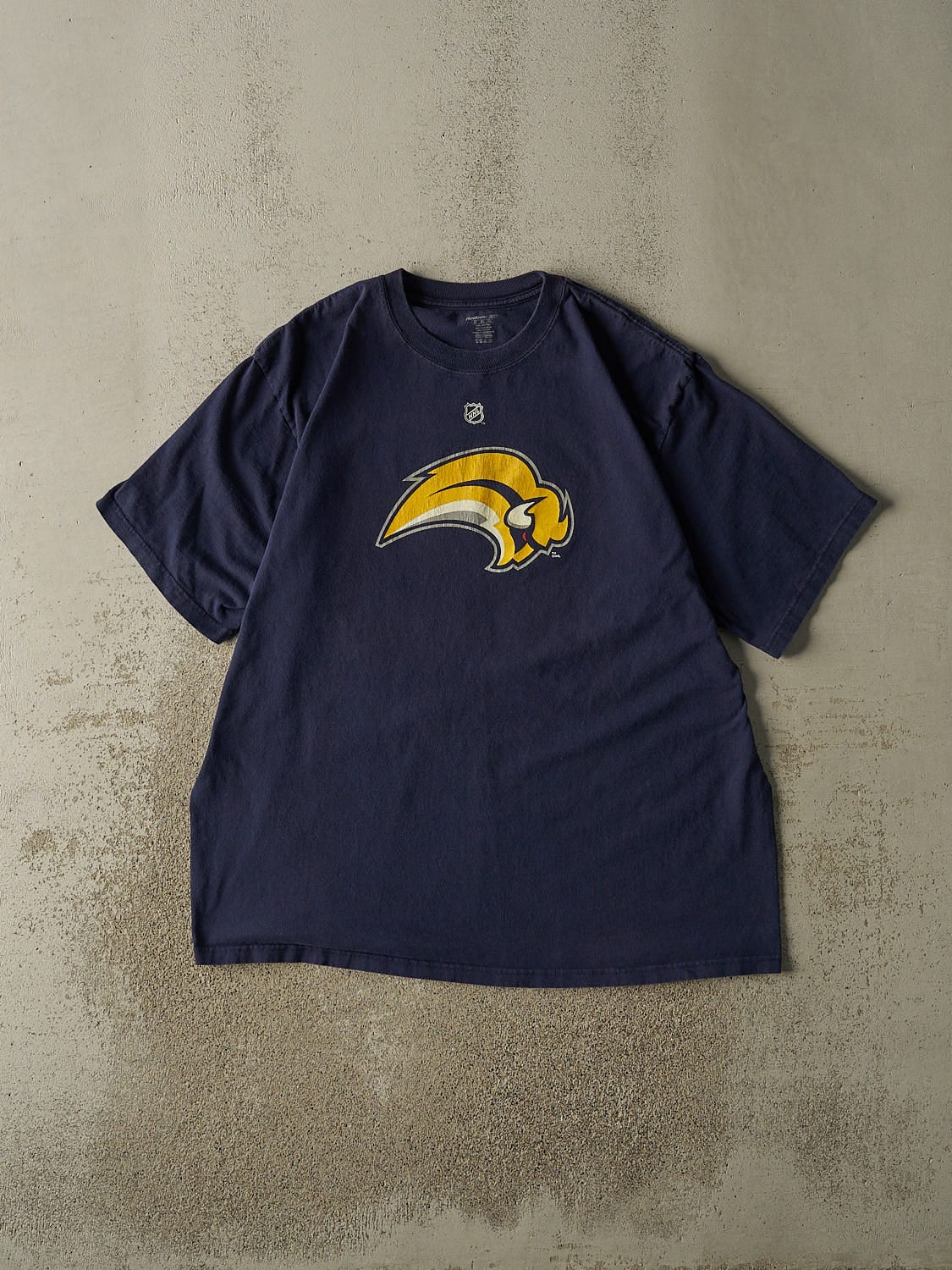 Vintage Y2K Navy Blue Buffalo Sabres #48 Daniel Brier Tee (XXL)