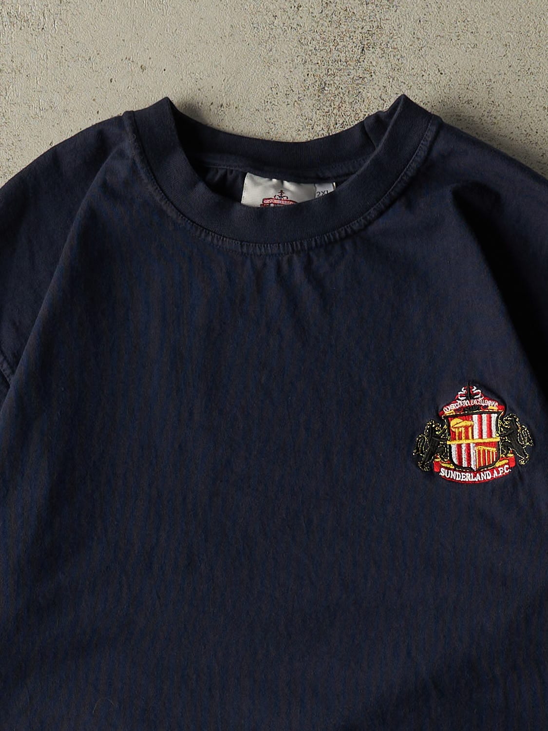 Vintage Y2K Navy Blue Sunderland AFC Tee (L)