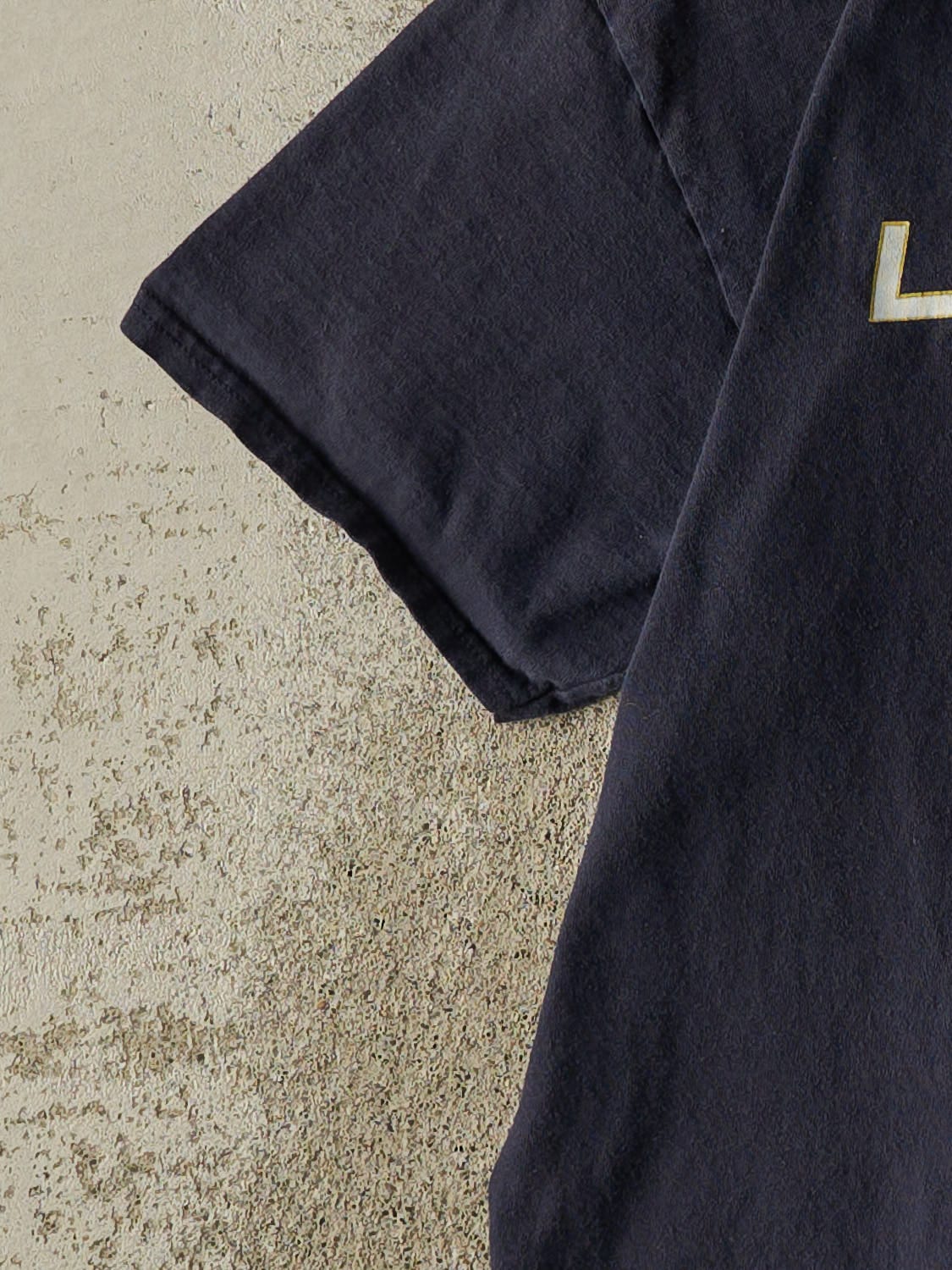 Vintage Y2K Navy Blue University of Notre Dame Lacrosse Tee (S/M)