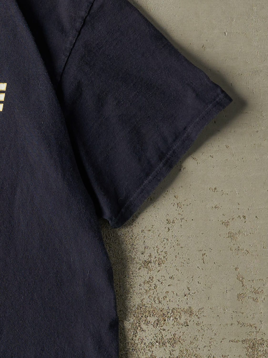 Vintage Y2K Navy Blue University of Notre Dame Lacrosse Tee (S/M)