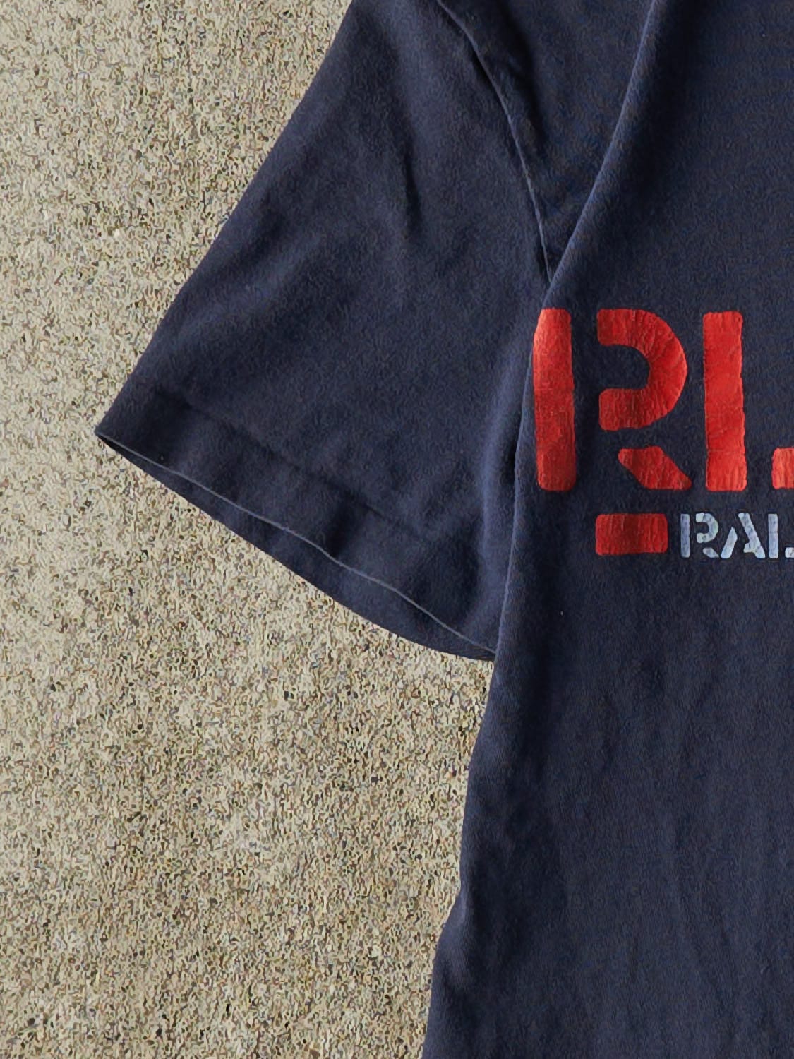Vintage 90s Navy Blue Polo Baby Tee (XXS)