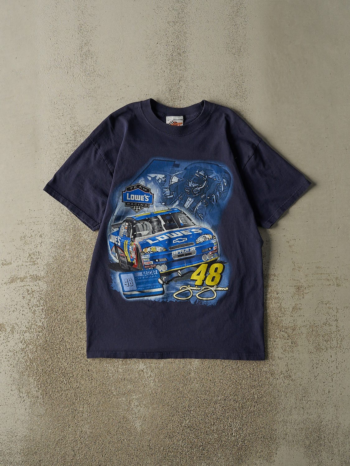 Vintage 09' Navy Blue Jimmie Johnson Nascar Tee (L)
