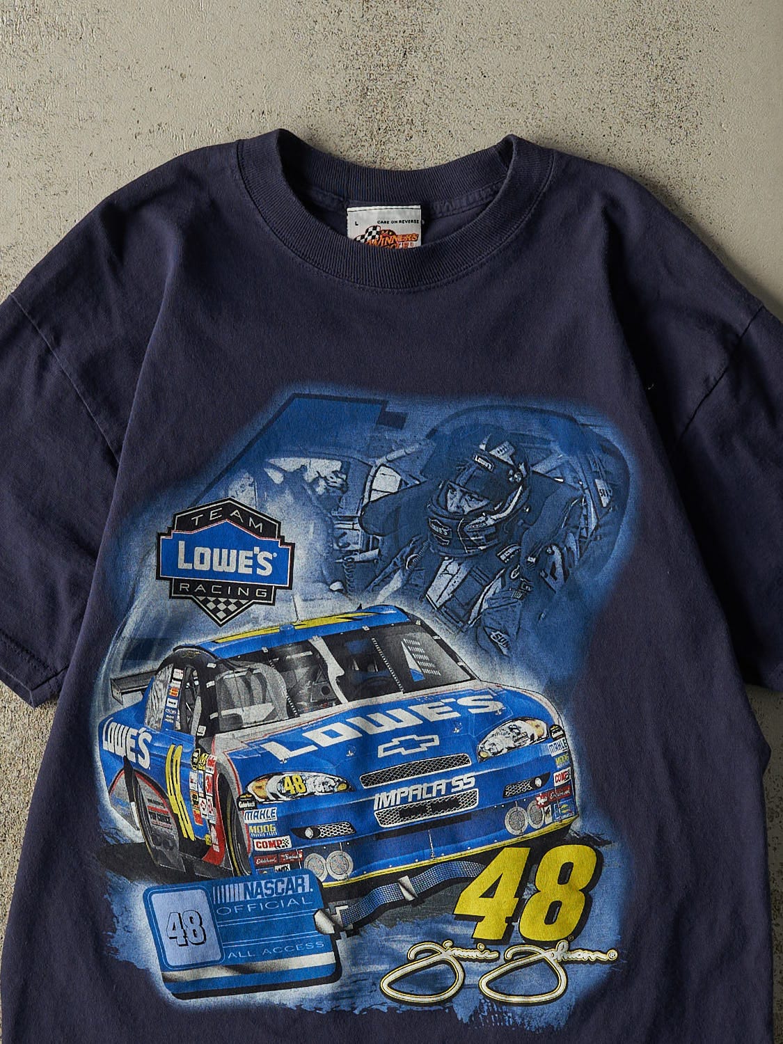 Vintage 09' Navy Blue Jimmie Johnson Nascar Tee (L)