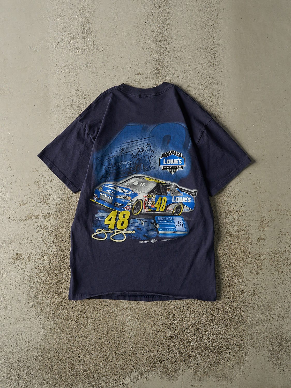 Vintage 09' Navy Blue Jimmie Johnson Nascar Tee (L)