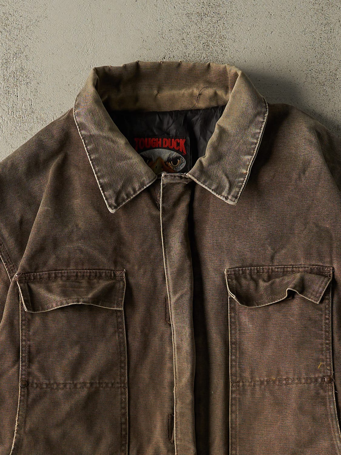 Vintage 90s Sun Faded Brown Tough Duck Workwear Jacket (XXL/XXXL)