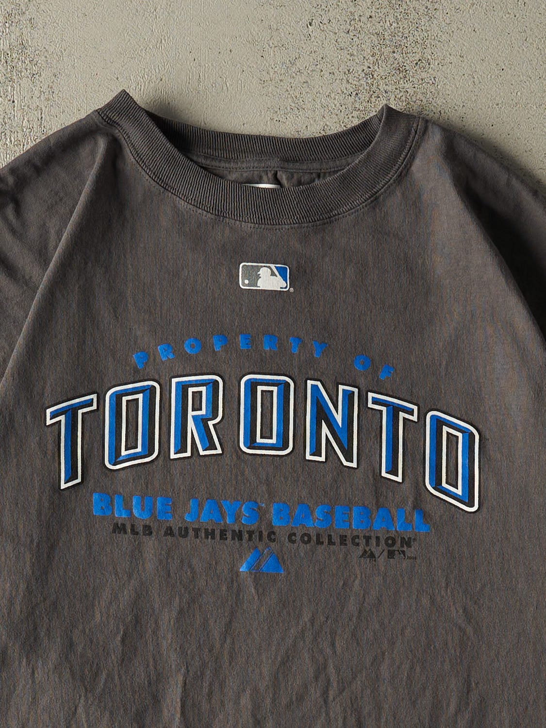 Vintage Y2K Charcoal Grey Toronto Blue Jays Tee (XXL)