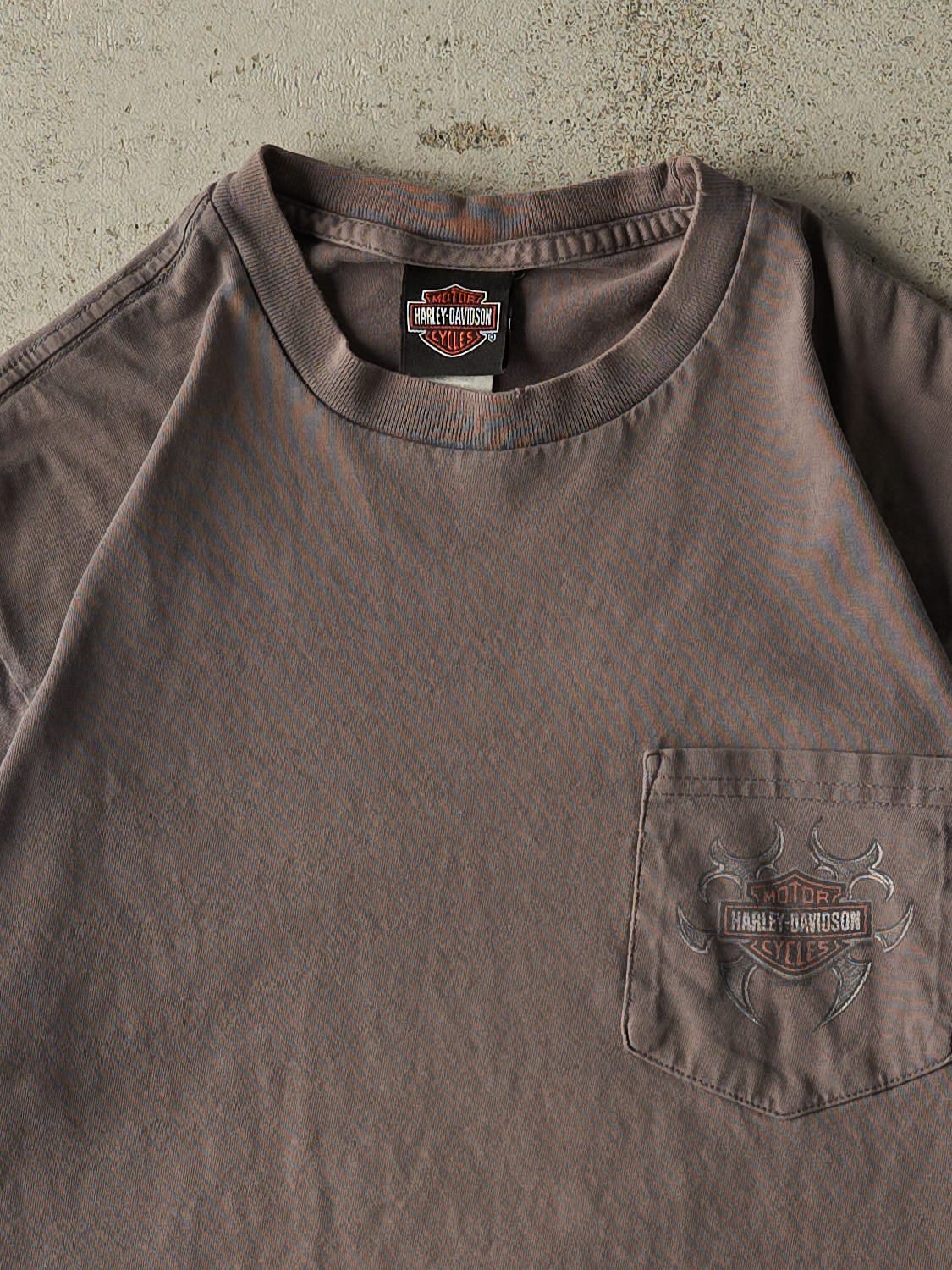 Vintage 03' Grey Harley Davidson St. Paul MN Pocket Tee (M/L)