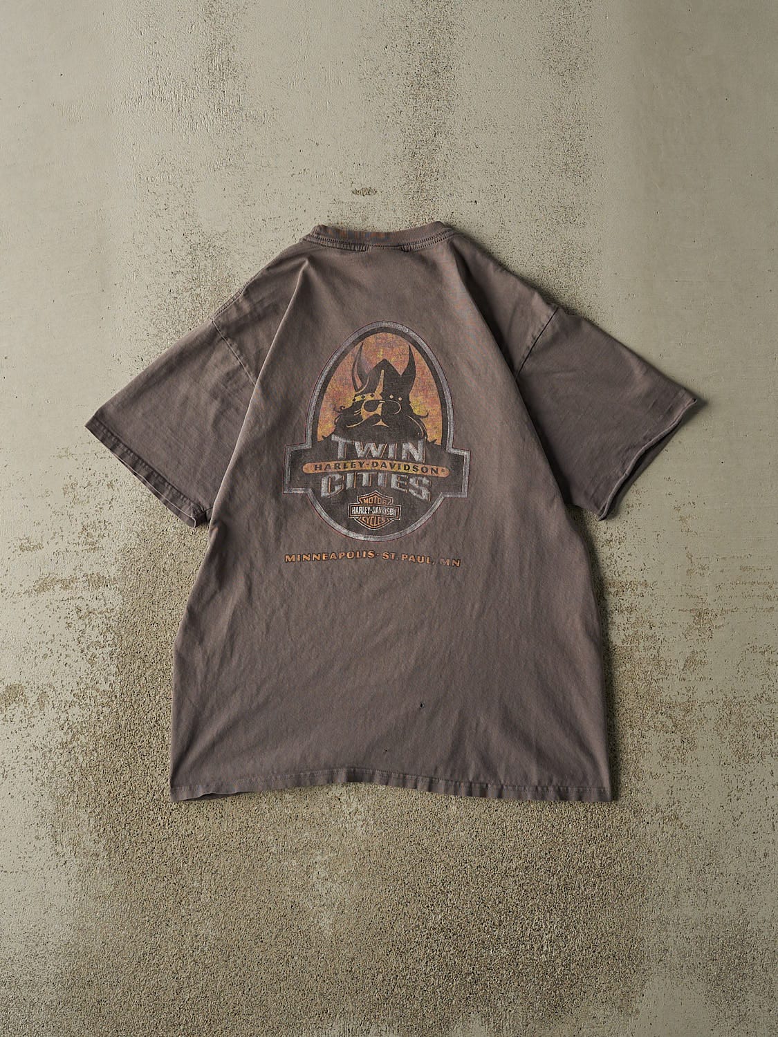 Vintage 03' Grey Harley Davidson St. Paul MN Pocket Tee (M/L)