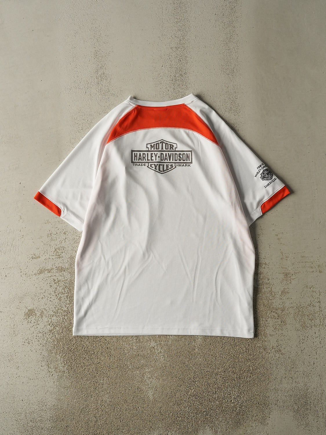 Vintage Y2K White Harley Davidson Jersey (XL/XXL)