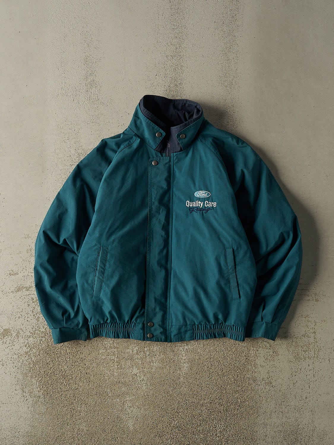 Vintage 90s Teal Ford Racing Embroidered Jacket (M/L)