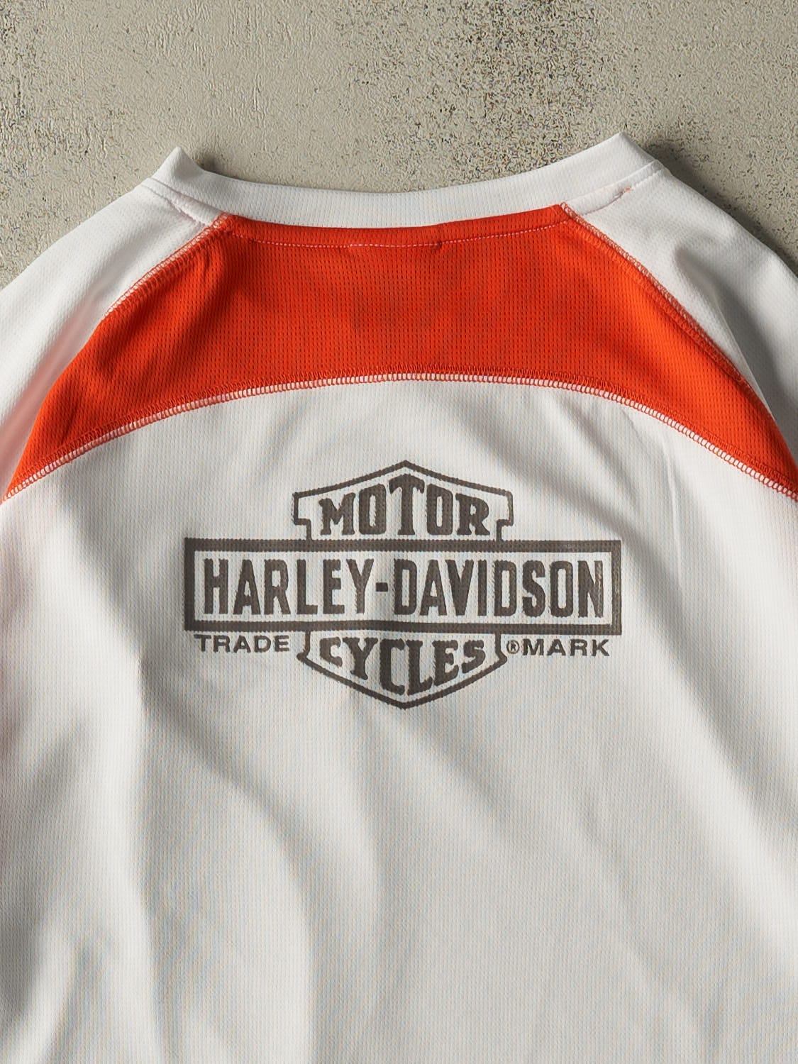 Vintage Y2K White Harley Davidson Jersey (XL/XXL)