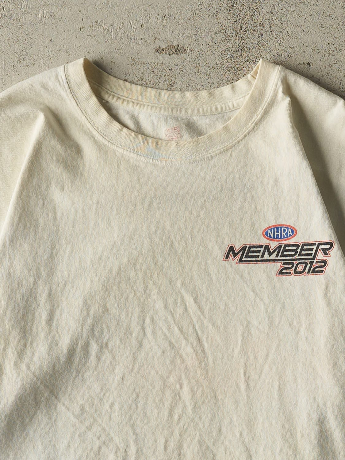 Vintage 12' White NHRA Racing Tee (M/L)