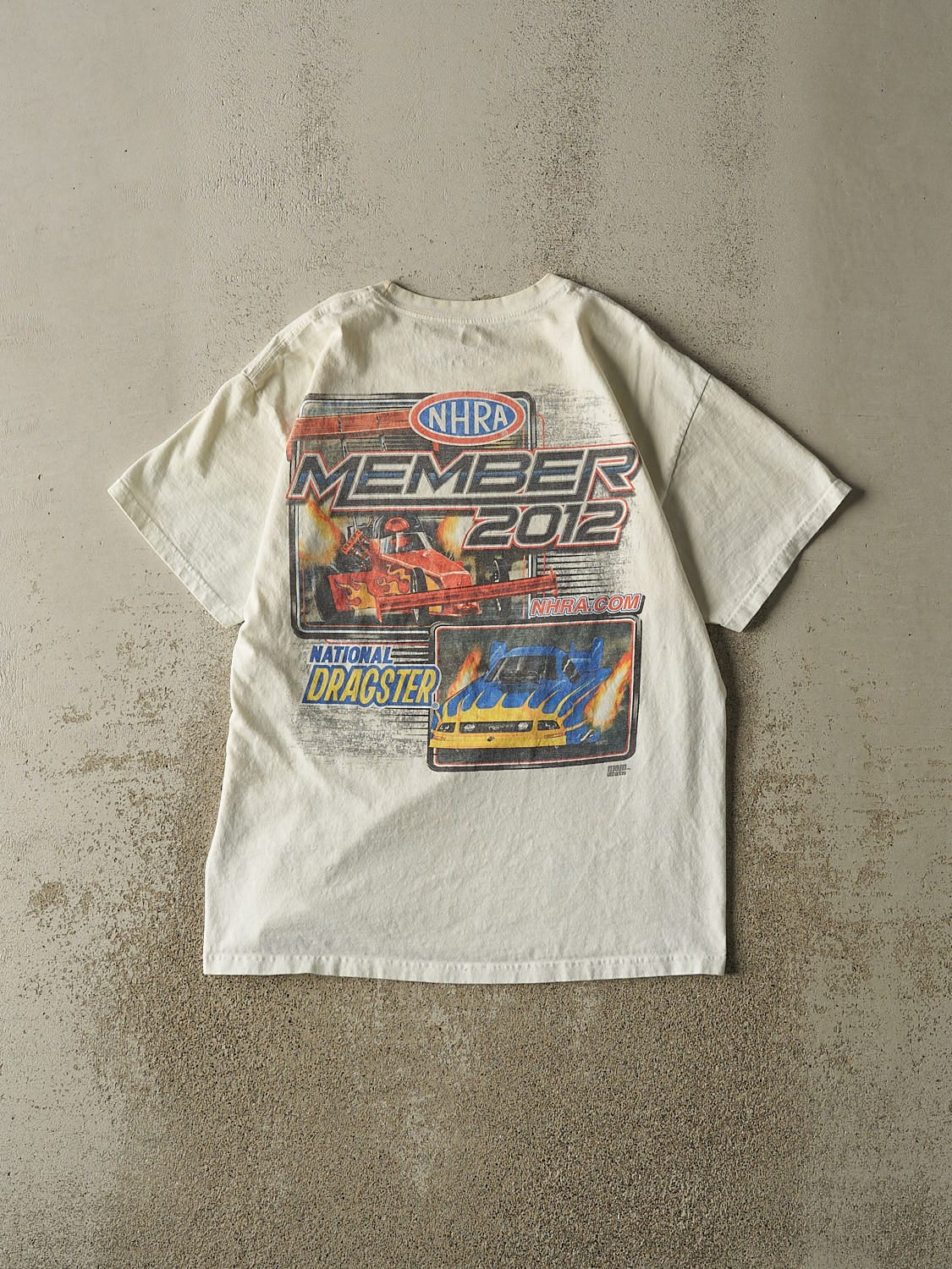 Vintage 12' White NHRA Racing Tee (M/L)
