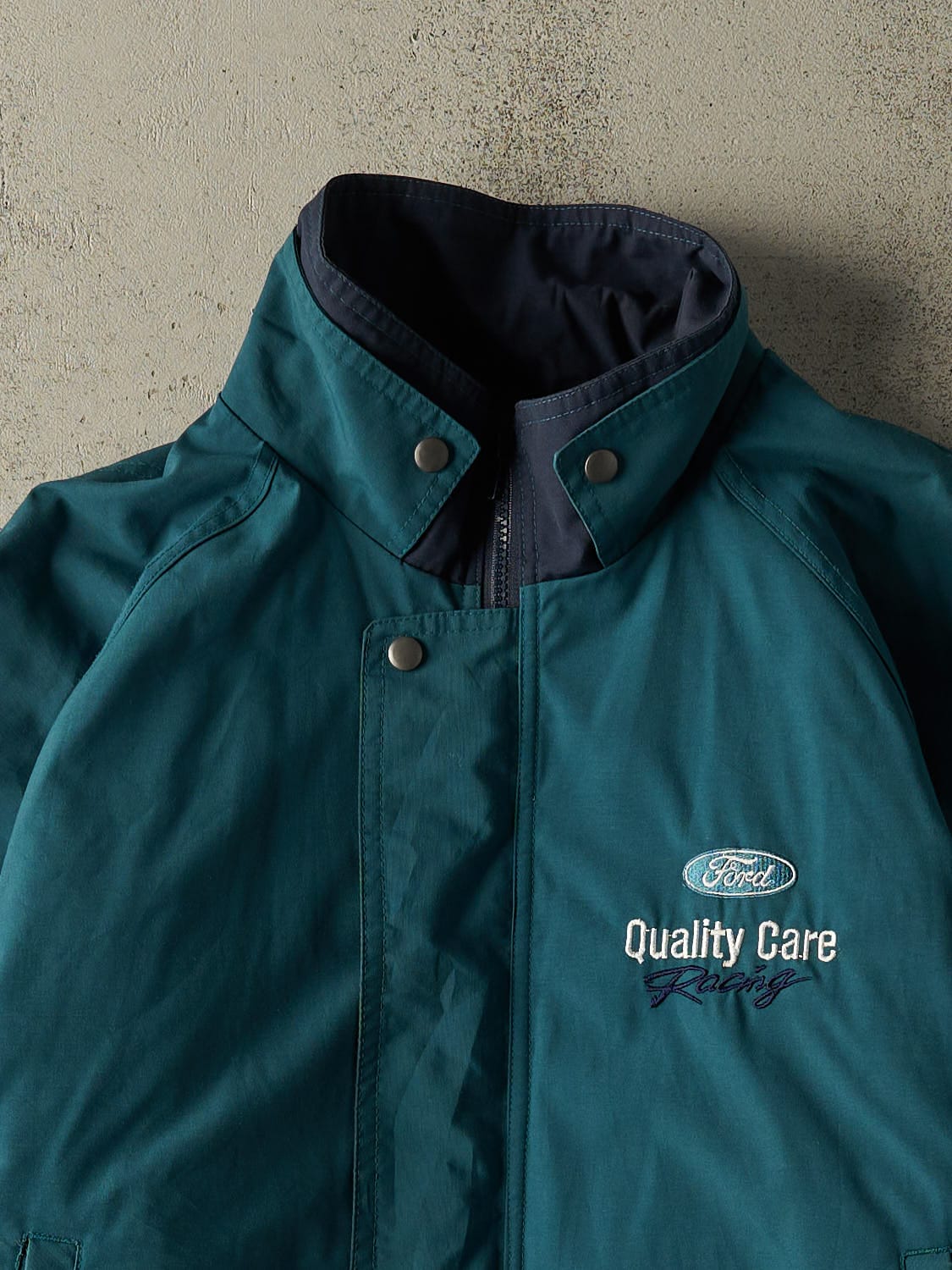 Vintage 90s Teal Ford Racing Embroidered Jacket (M/L)