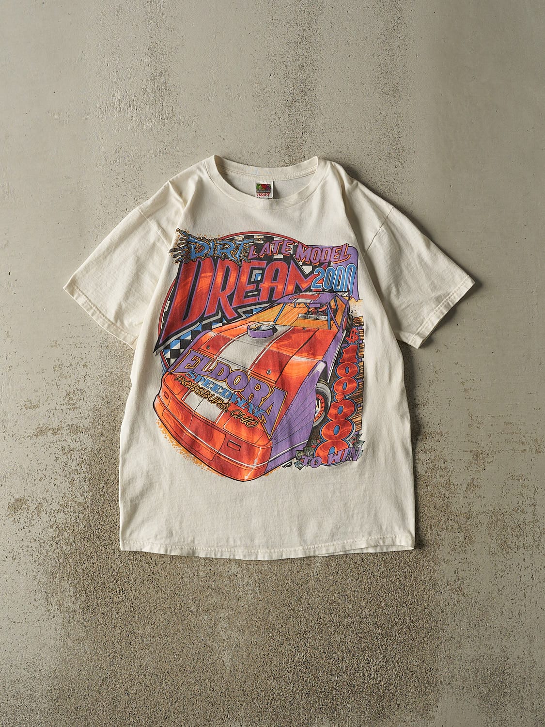 Vintage 00' White El Dora Speedway Racing Tee (L/XL)