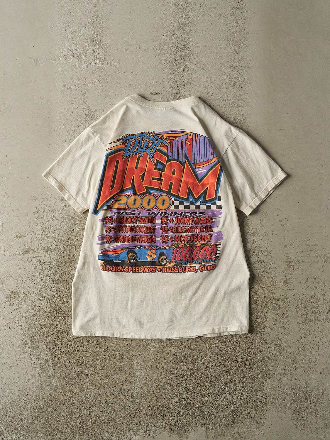 Vintage 00' White El Dora Speedway Racing Tee (L/XL)