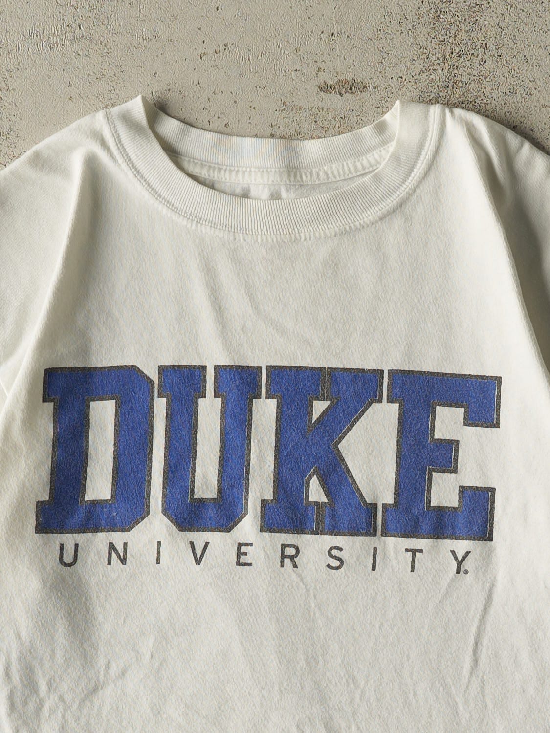 Vintage Y2K White Duke University Tee (M/L)