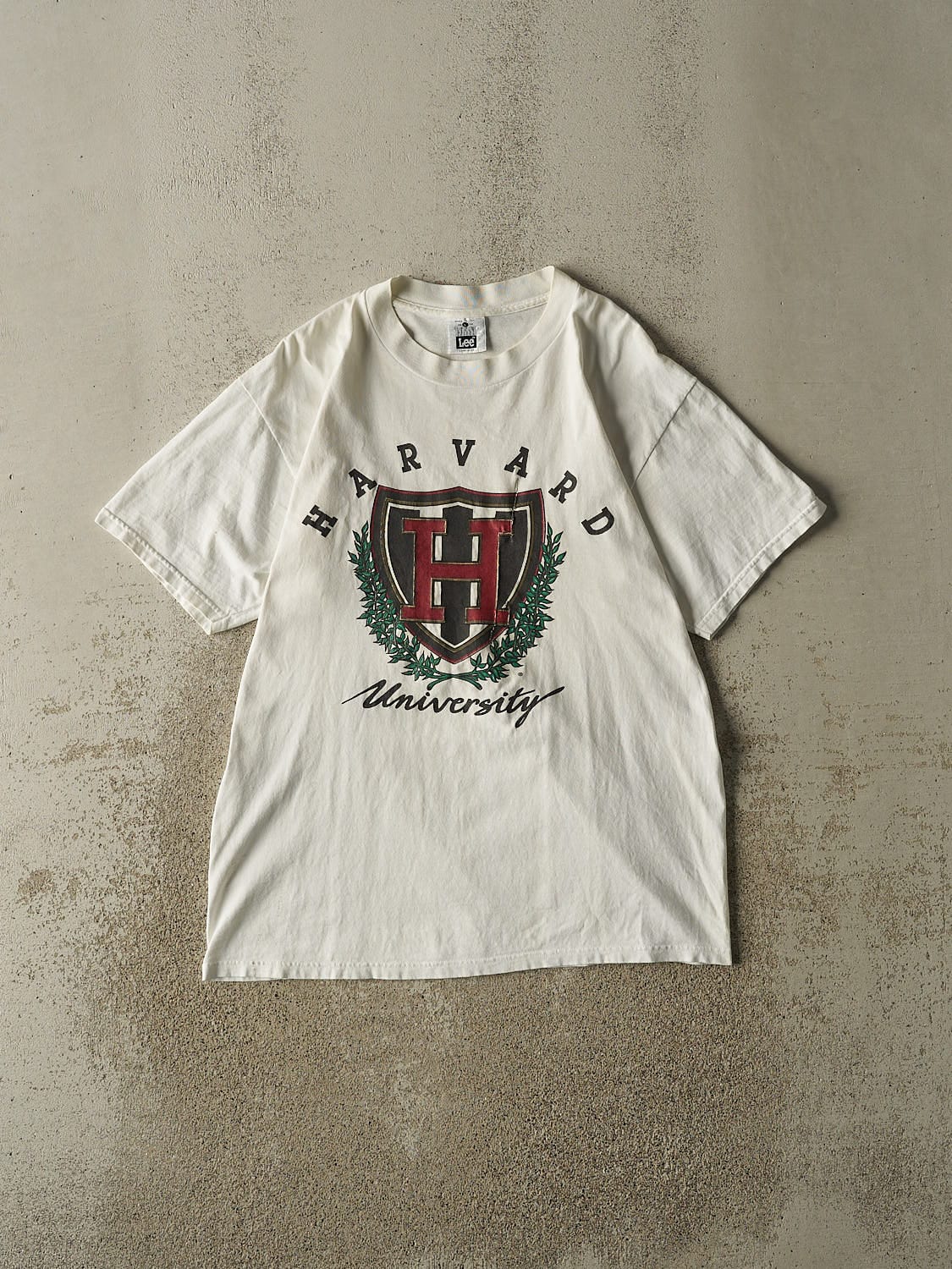 Vintage 90s White Harvard University Tee (M/L)