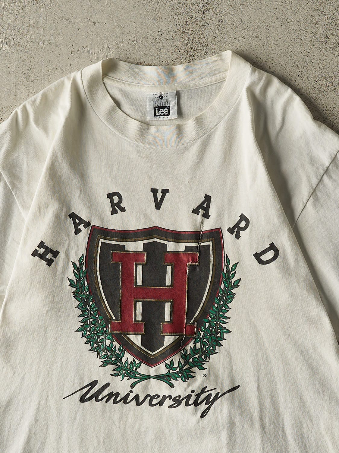 Vintage 90s White Harvard University Tee (M/L)