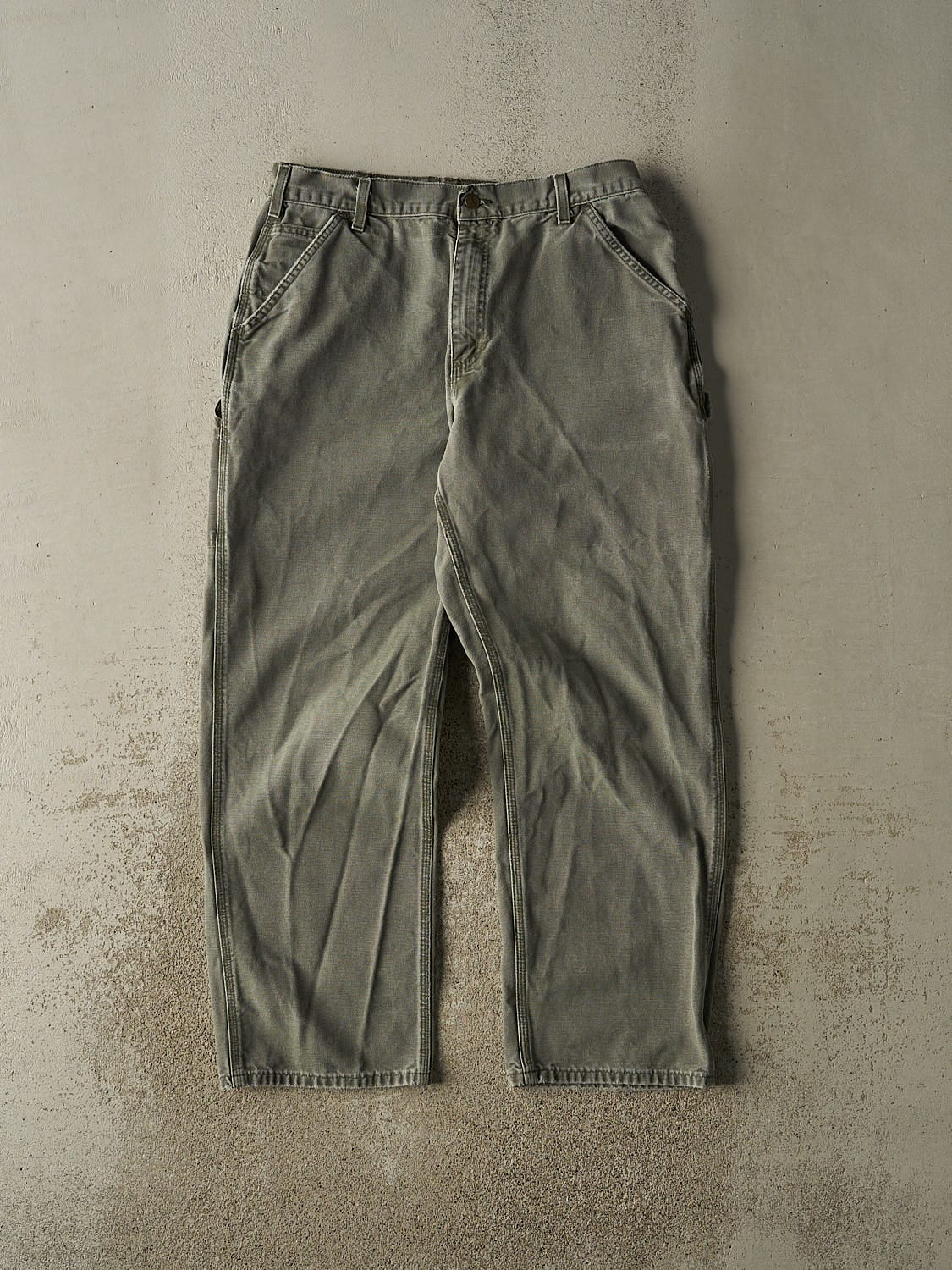 Vintage 90s Green Carhartt Carpenter Pants (34x31)