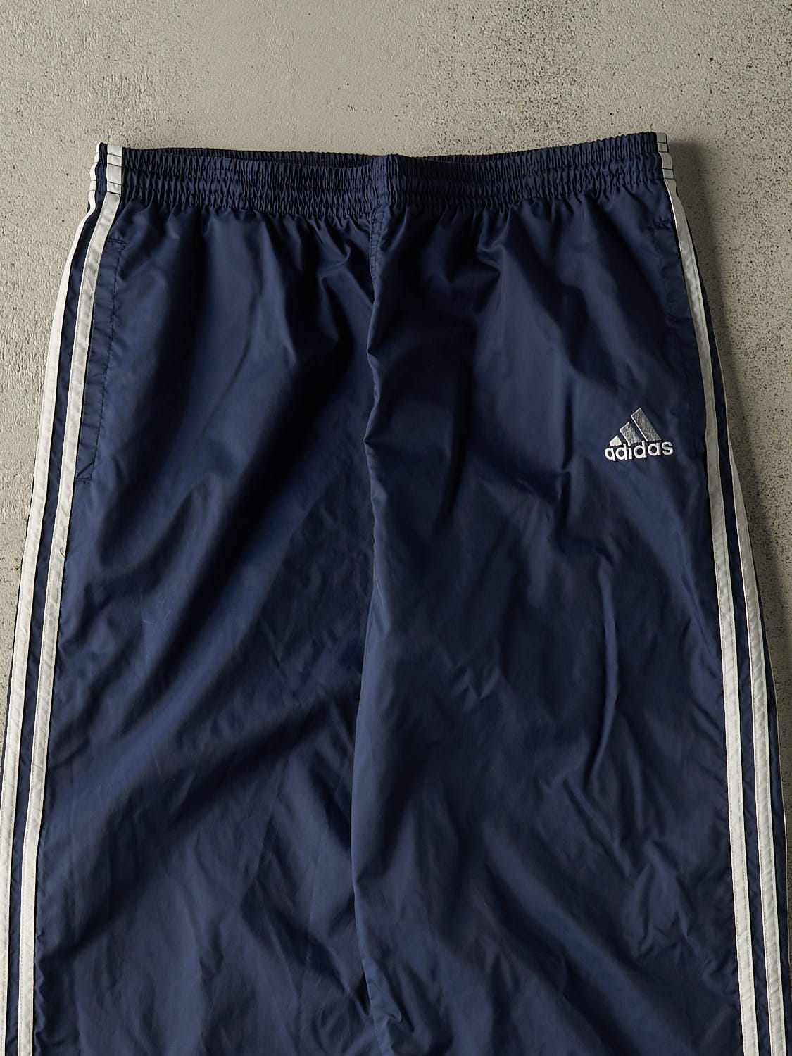 Vintage 90s Navy Blue Adidas Track Pants (30x31)