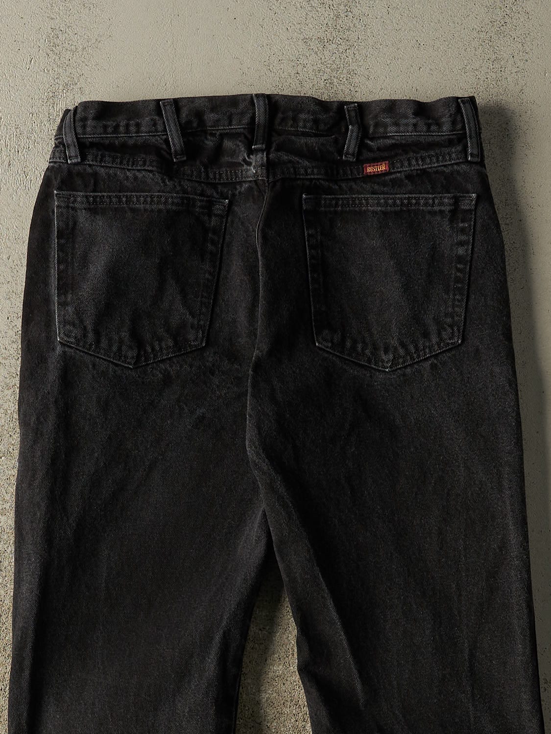 Vintage 90s Black Rustler Denim Pants (32x28)