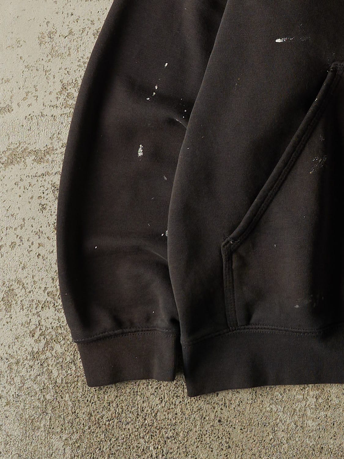 Vintage Y2K Faded Black Carhartt Hoodie (XL)
