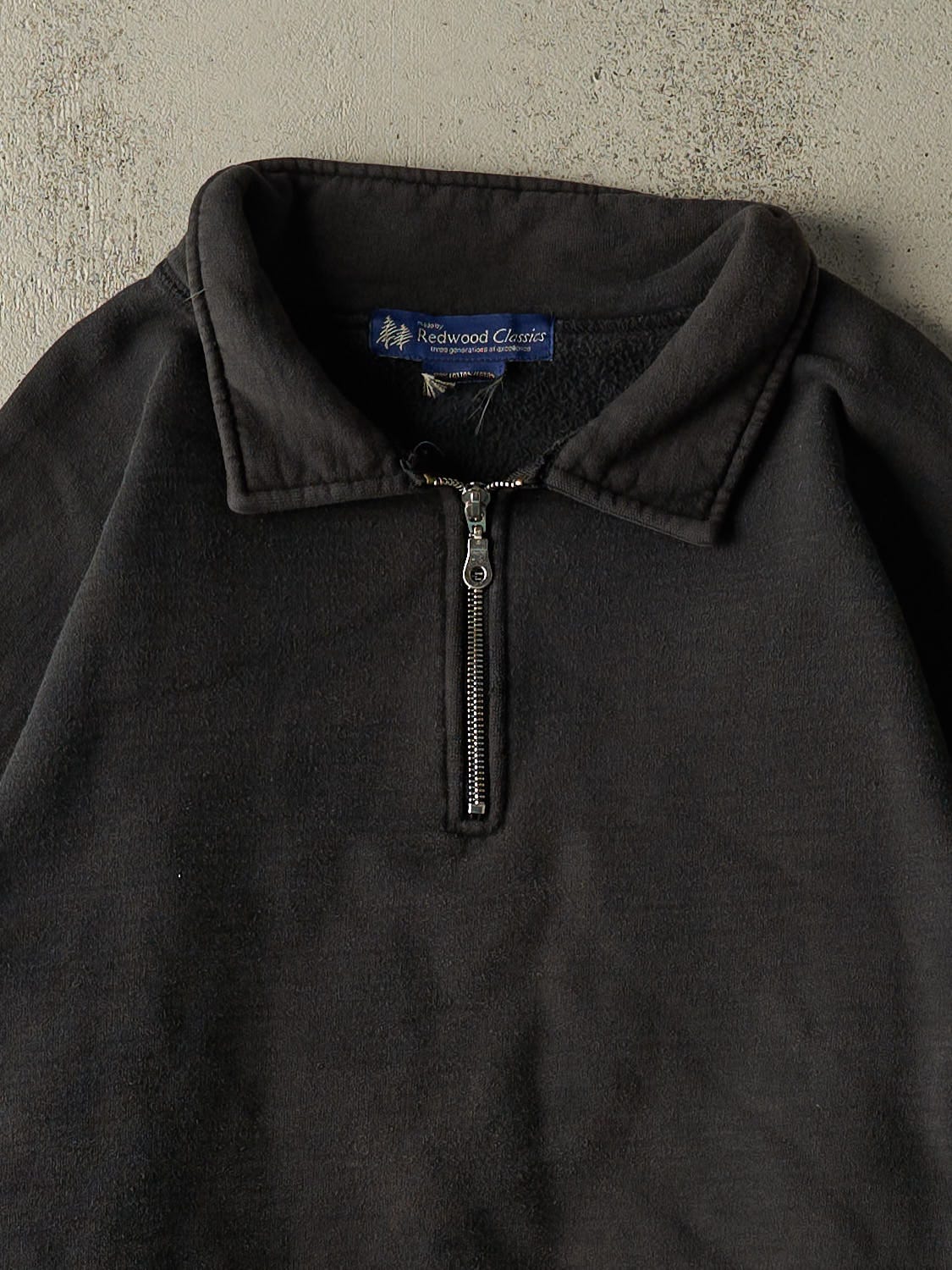 Vintage 09' Faded Black Dunmore Memorial Embroidered Quarter Zip (XL/XXL)