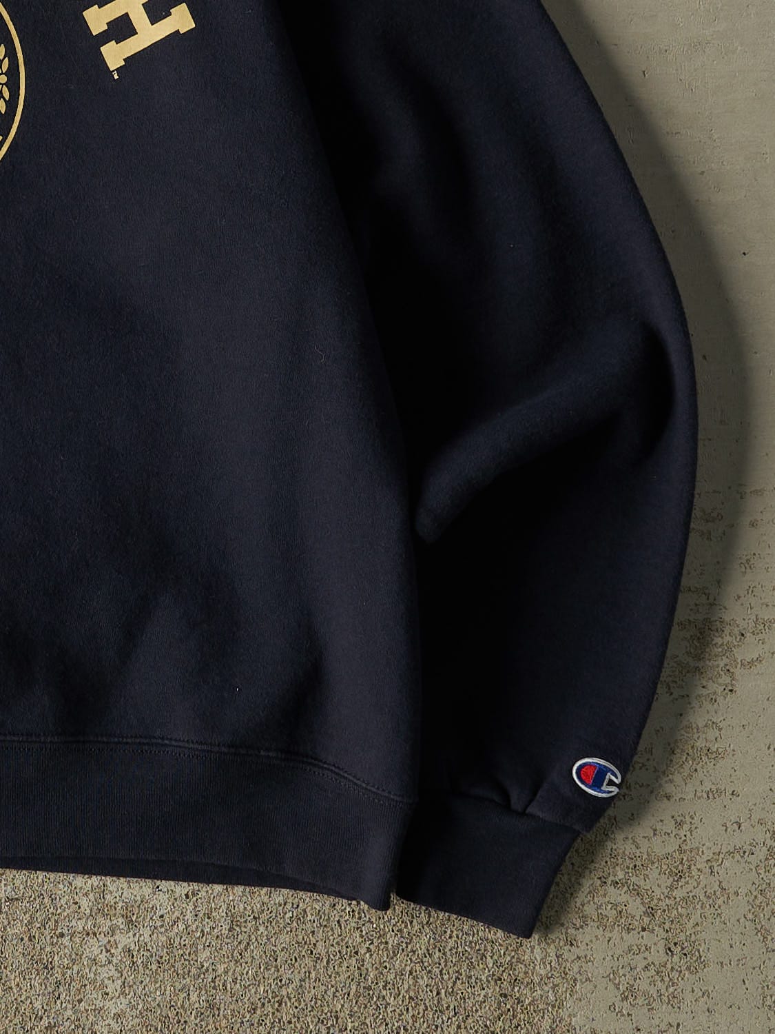 Vintage Y2K Navy Blue University of Pittsburgh Champion Crewneck (M/L)