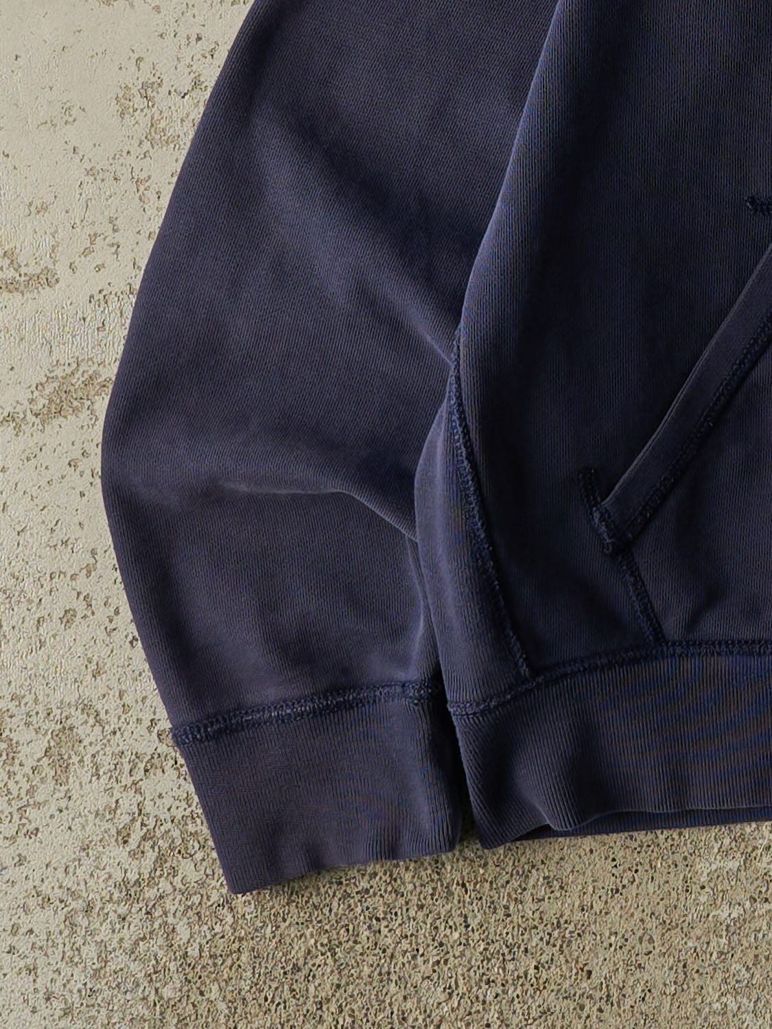 Vintage Y2K Navy Blue Polo Zip Up Hoodie (M/L)