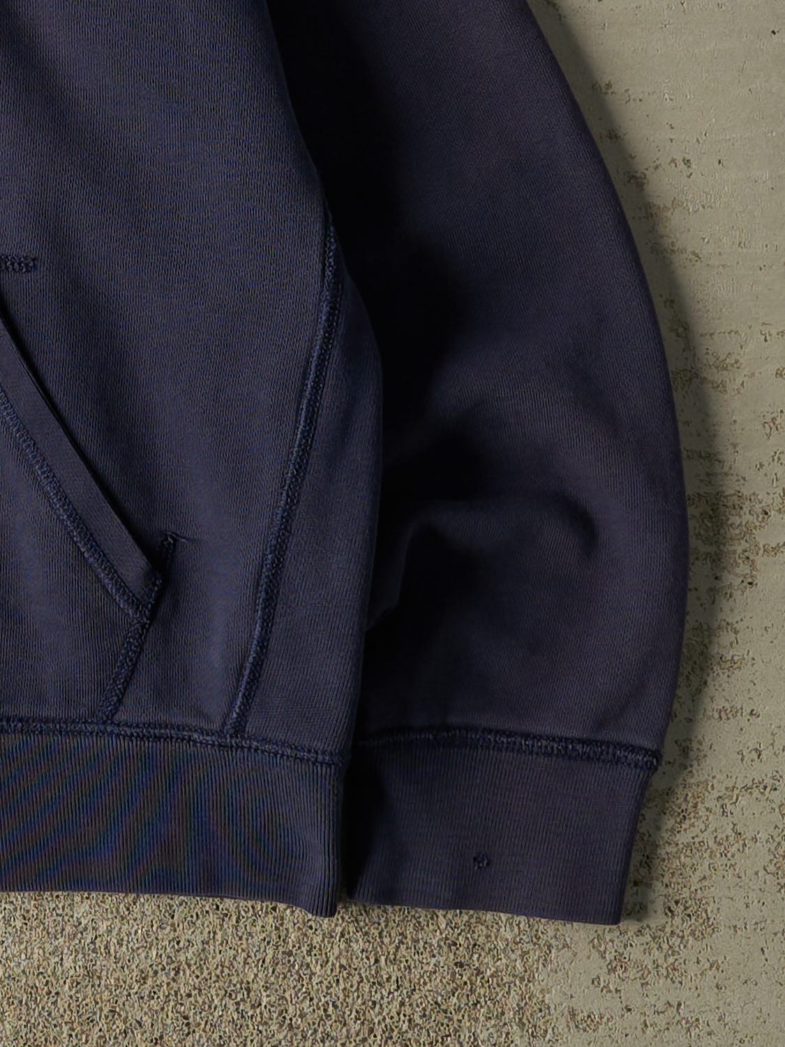 Vintage Y2K Navy Blue Polo Zip Up Hoodie (M/L)
