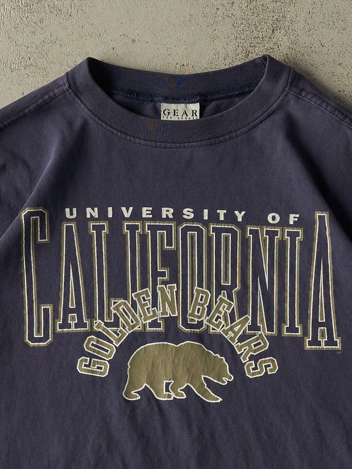 Vintage 90s Navy Blue University of California Golden Bears Tee (L/XL)