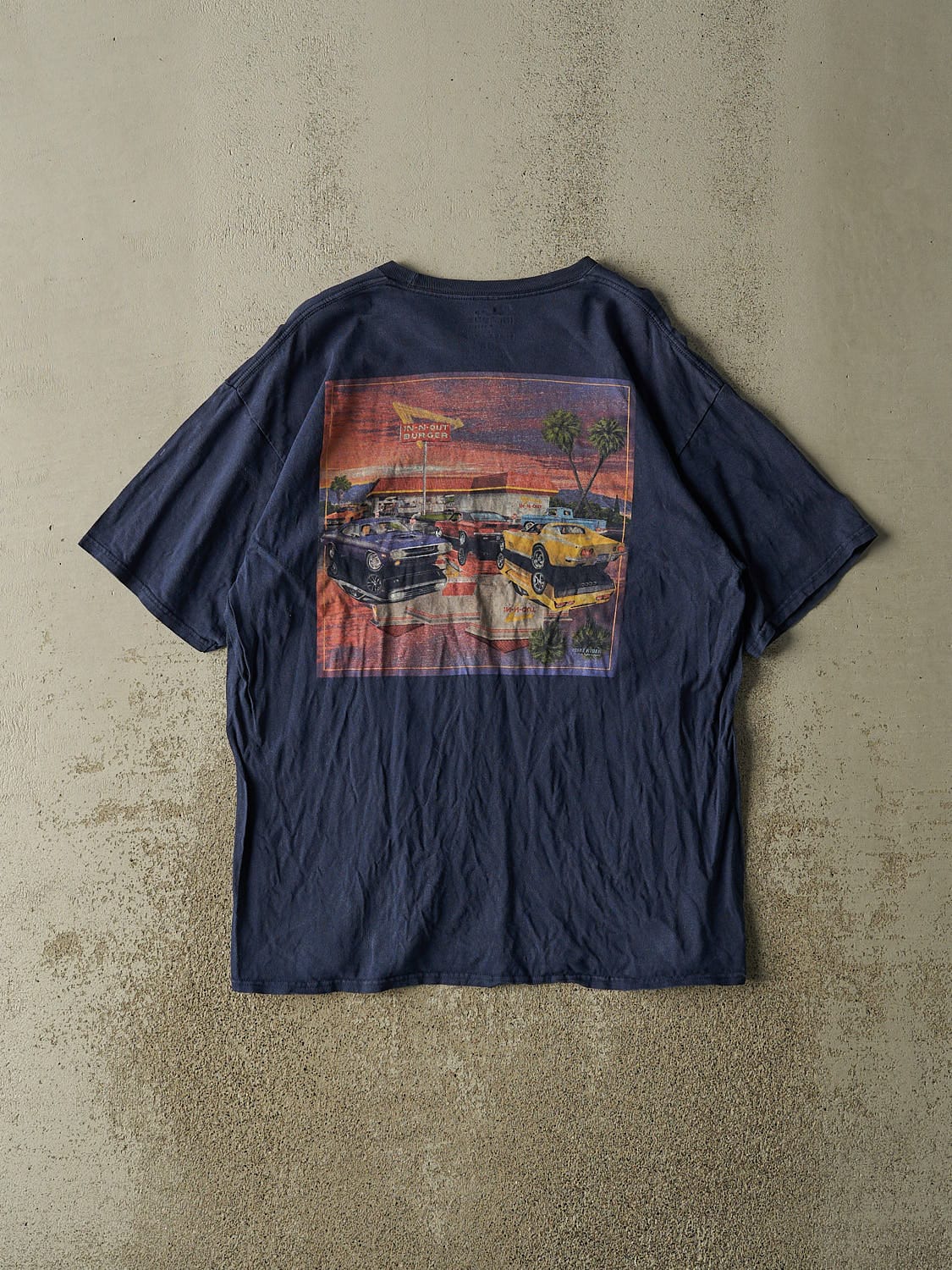 Vintage Y2K Navy Blue In 'N' Out Burger Arizona Tee (L/XL)
