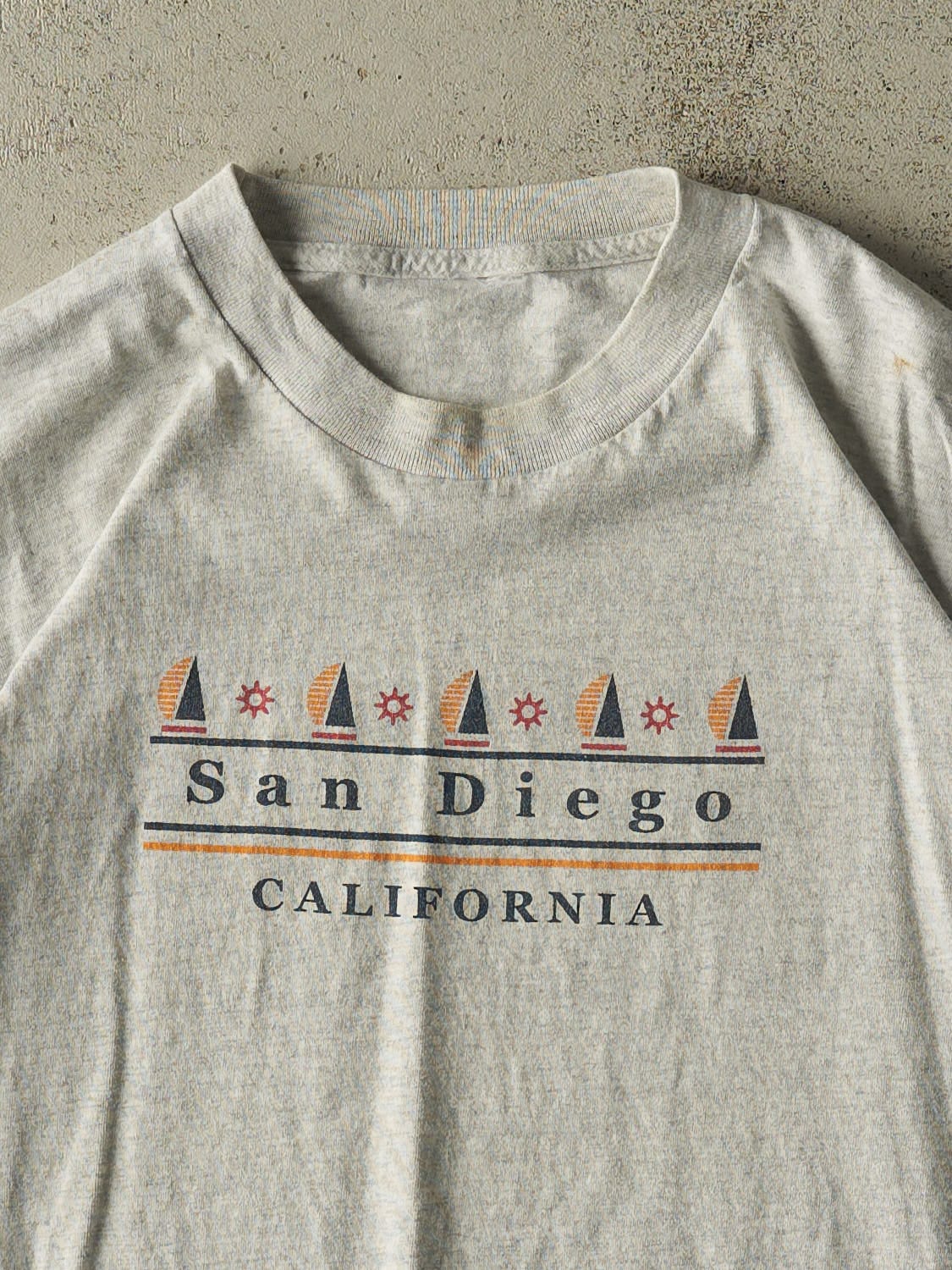 Vintage 90s Heather Grey San Diego California Tee (L/XL)