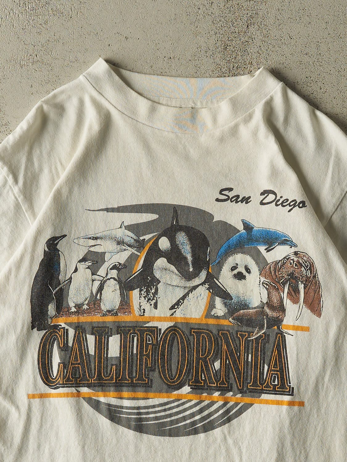 Vintage 90s White San Diego Zoo California Tee (S/M)