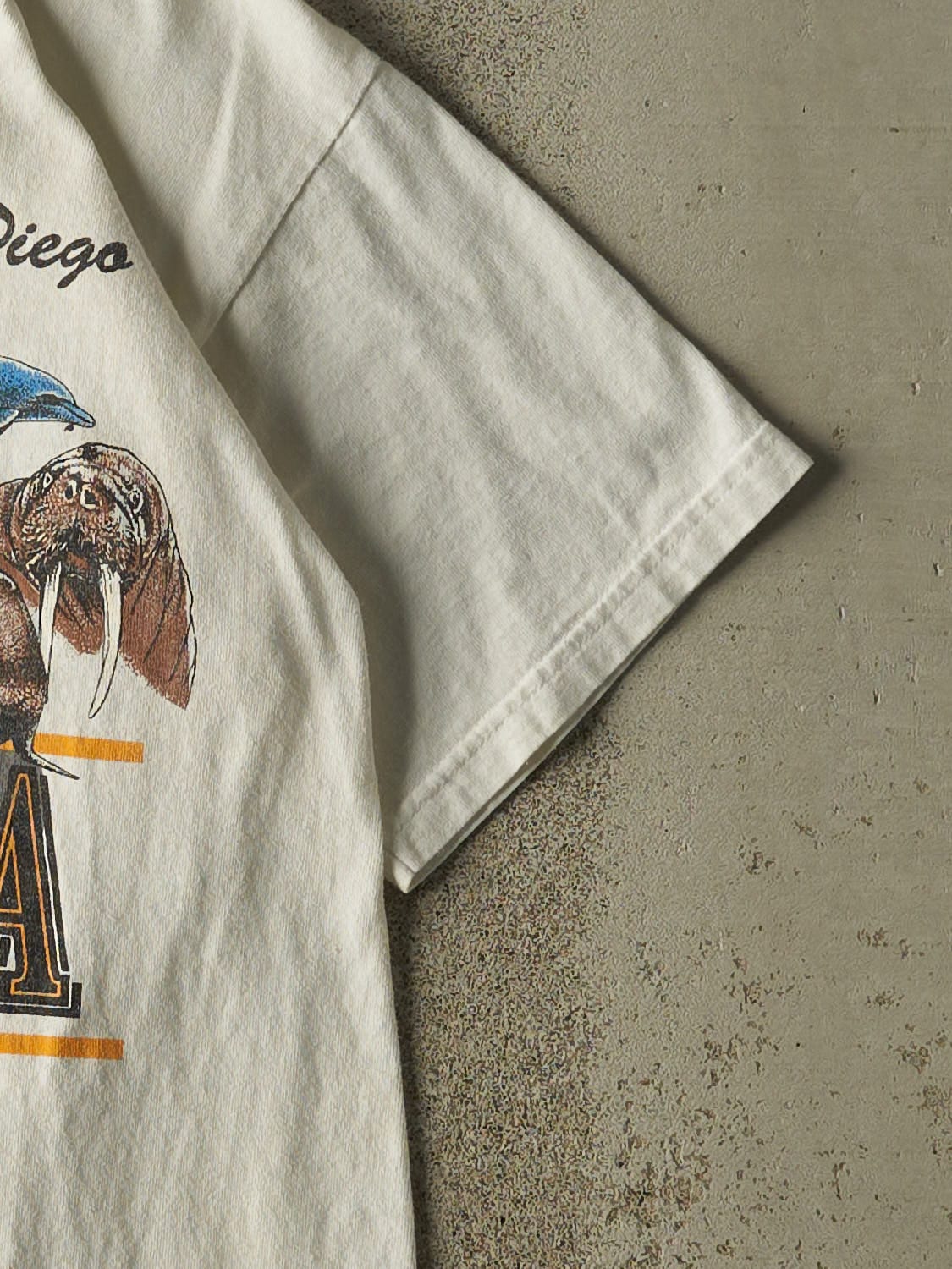 Vintage 90s White San Diego Zoo California Tee (S/M)