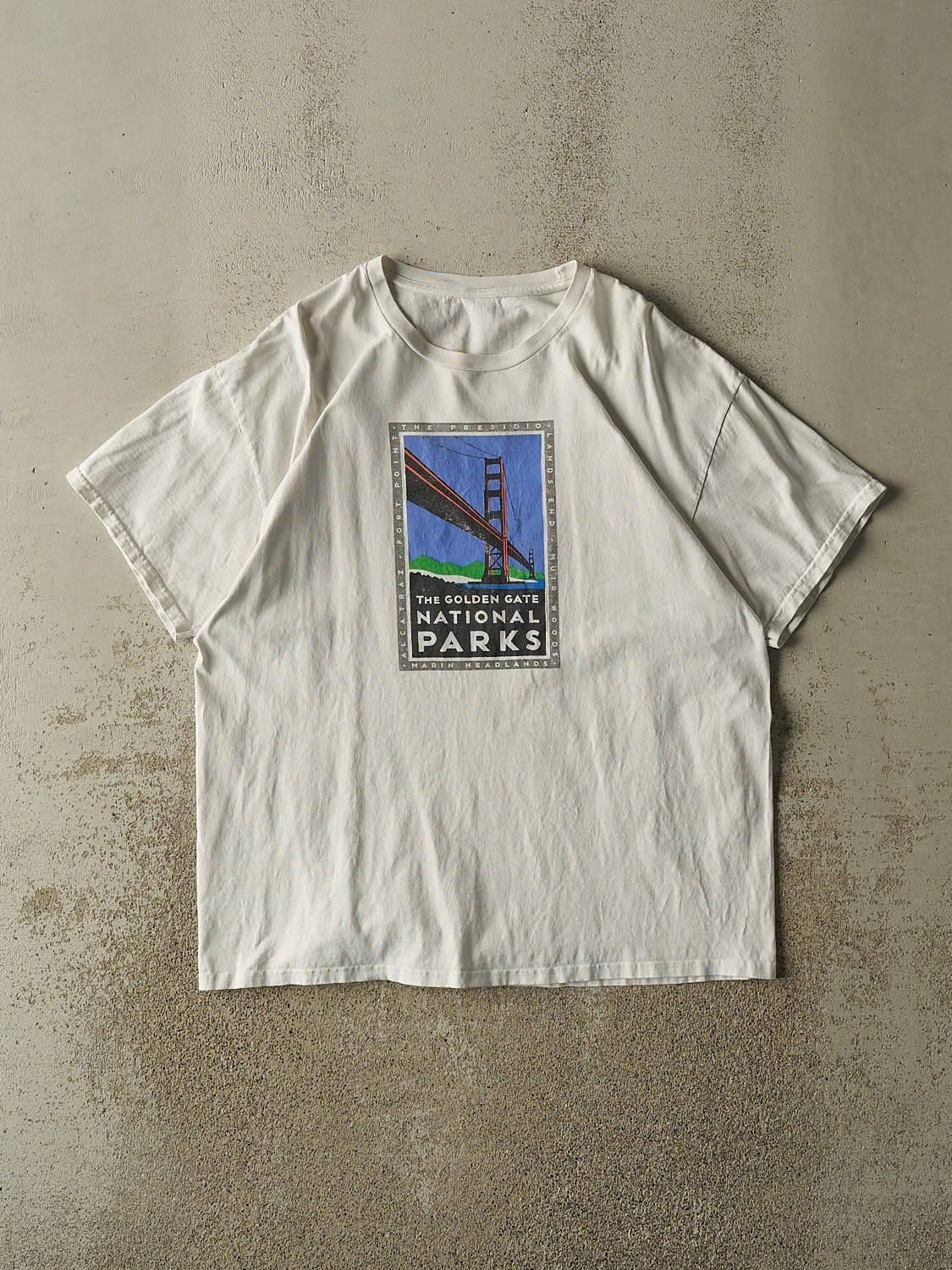 Vintage 90s White Golden Gate National Parks Tee (L)