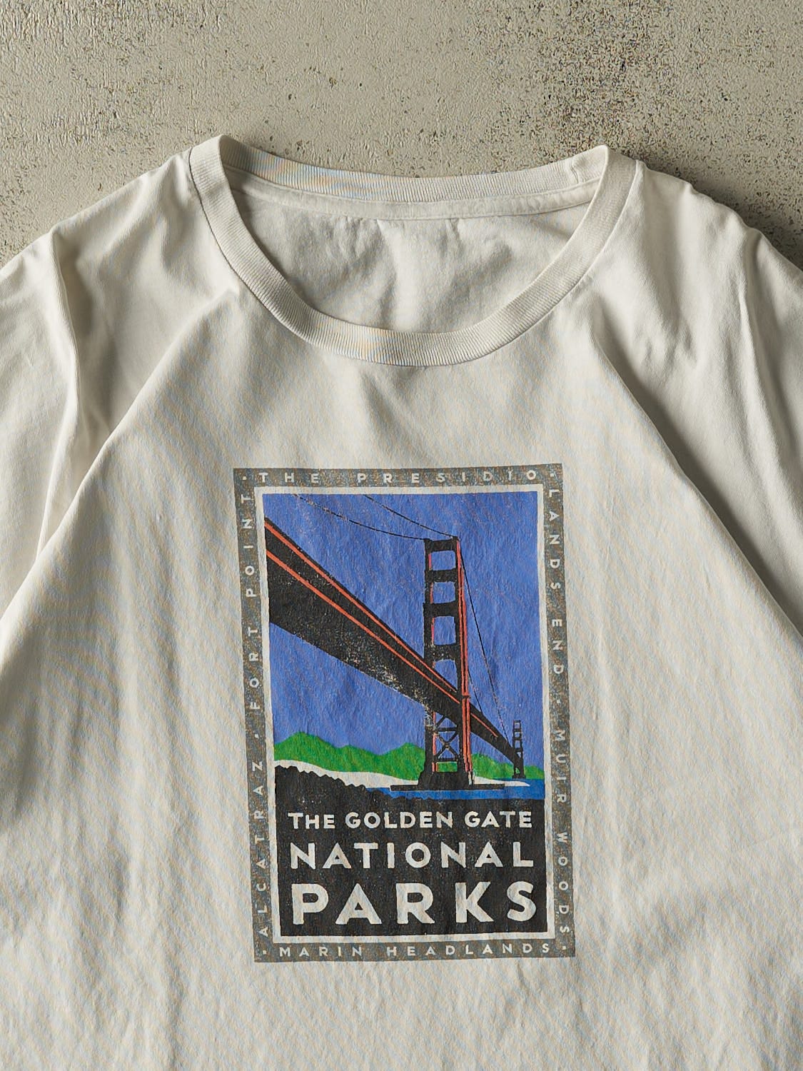 Vintage 90s White Golden Gate National Parks Tee (L)