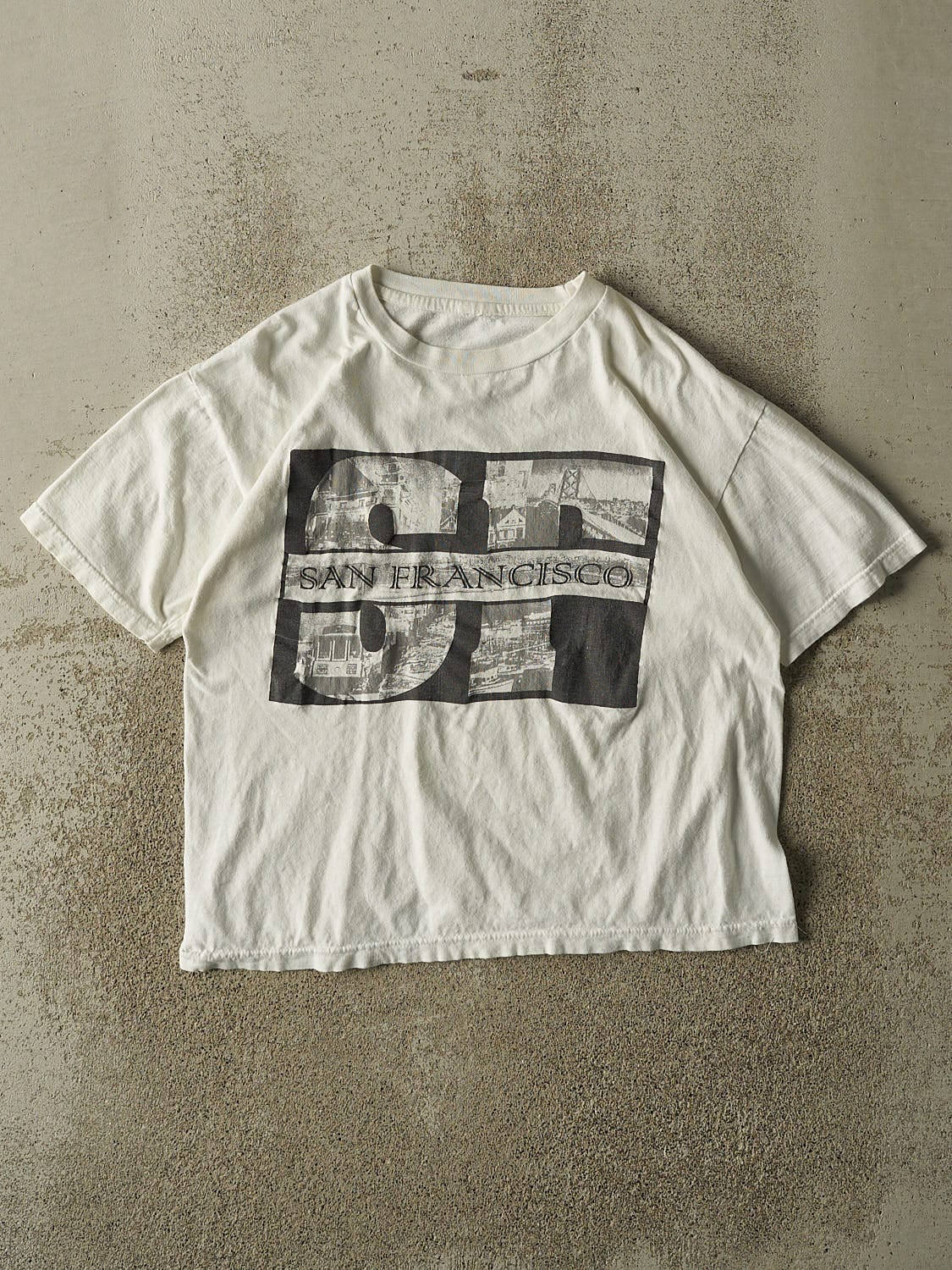 Vintage 90s White San Francisco Tee (S/M)