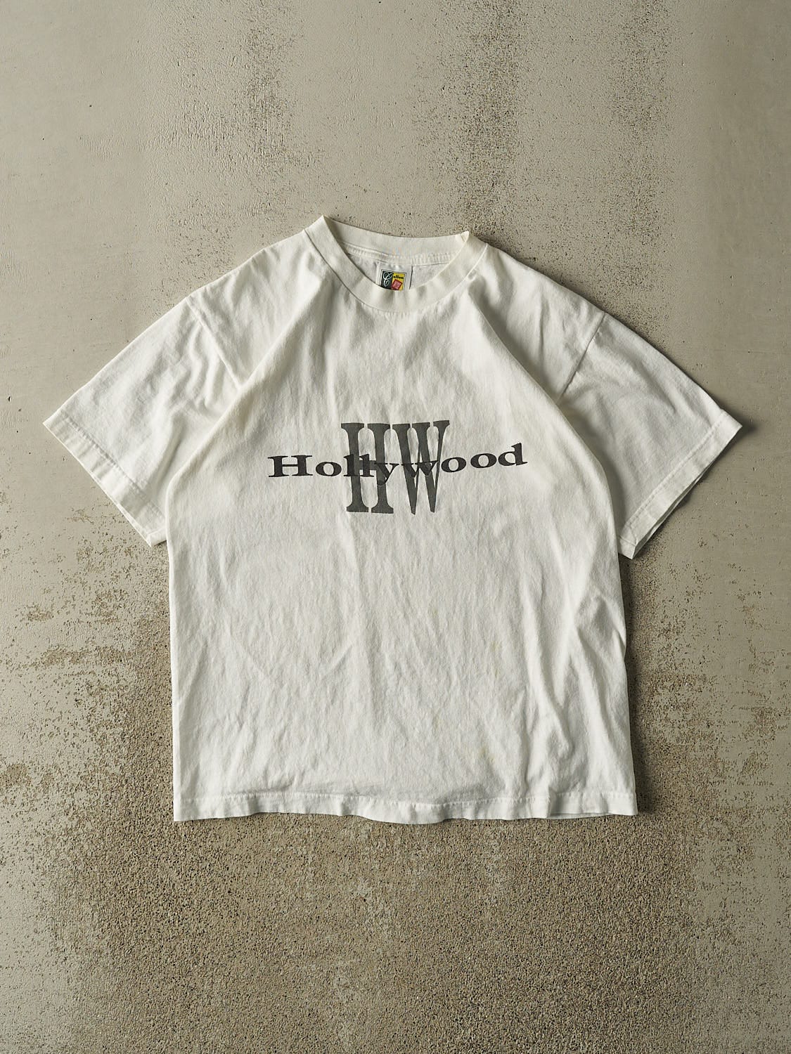 Vintage 90s White Hollywood Tee (M/L)