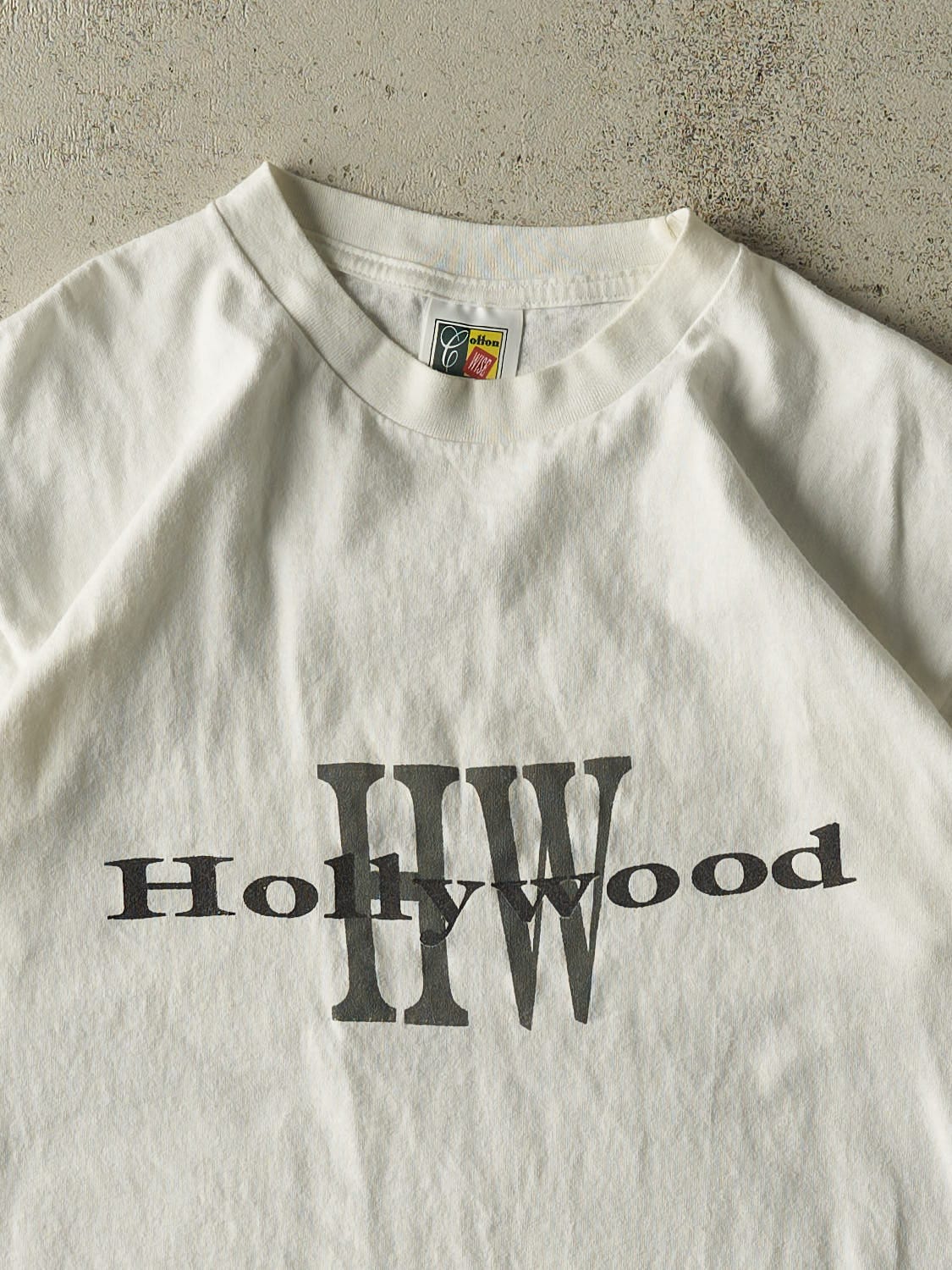 Vintage 90s White Hollywood Tee (M/L)